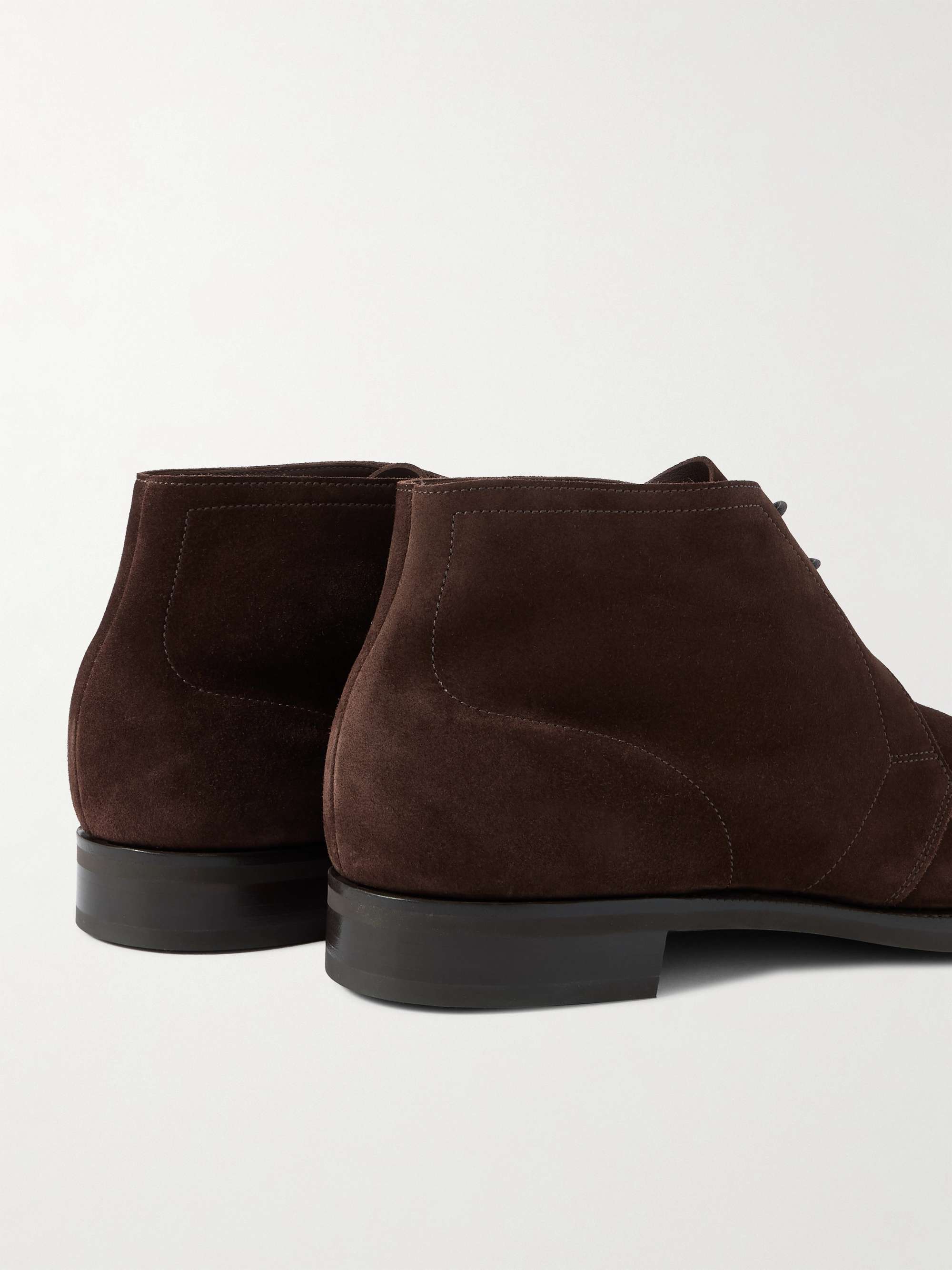EDWARD GREEN Shanklin Suede Chukka Boots for Men | MR PORTER