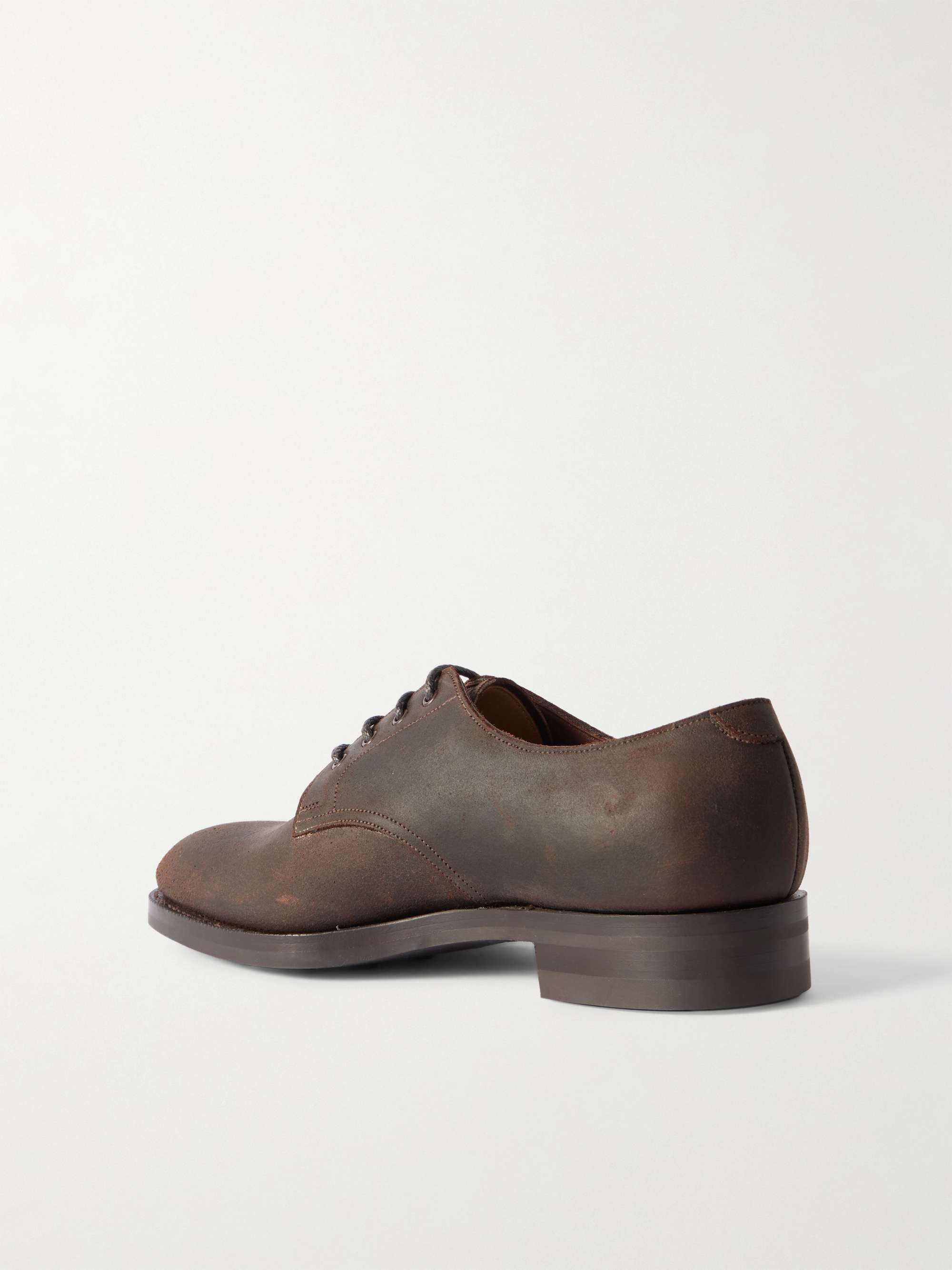 EDWARD GREEN Leith Derby-Schuhe aus Veloursleder
