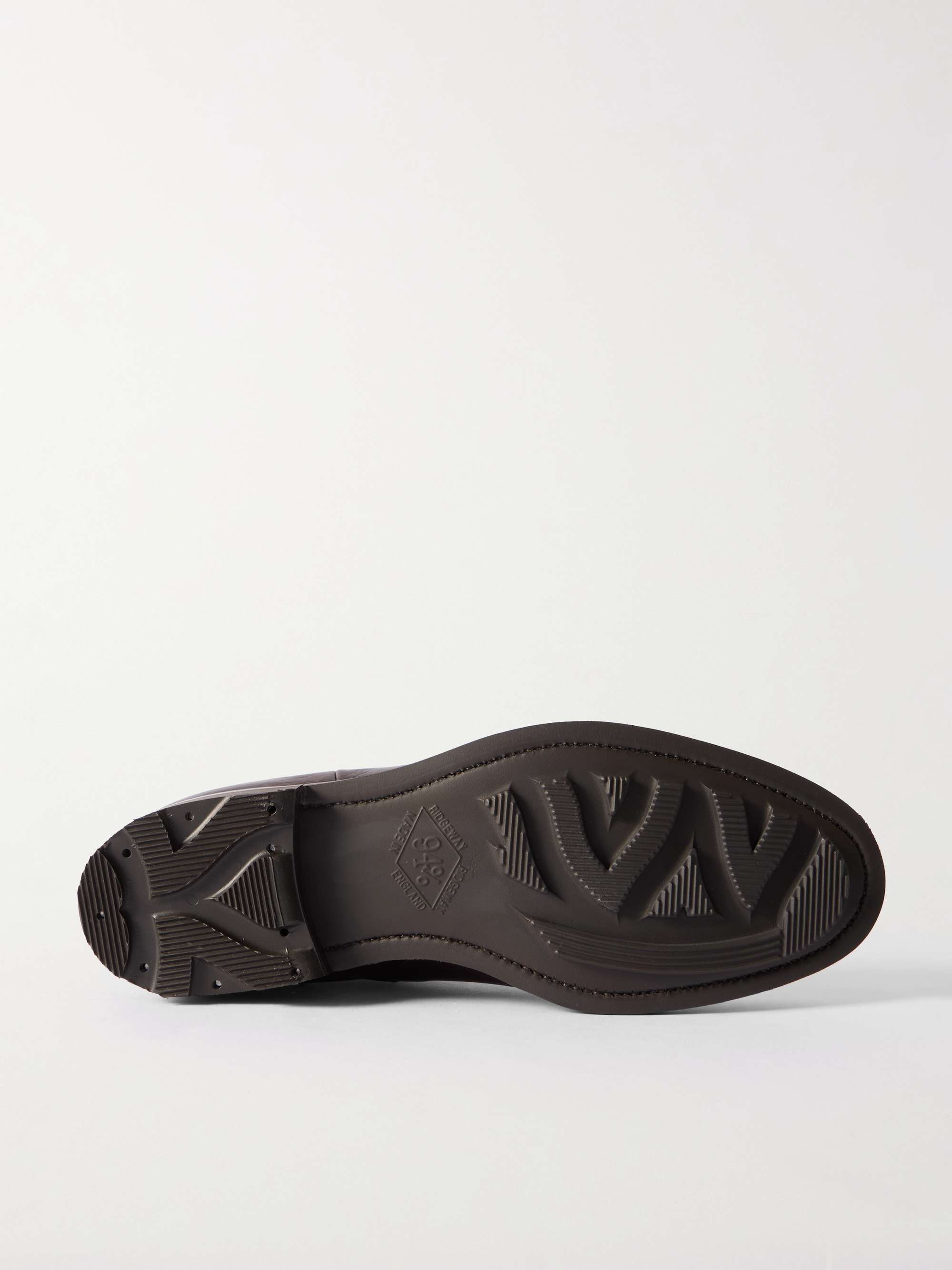 EDWARD GREEN Cranleigh Shearling-Lined Full-Grain Leather Boots