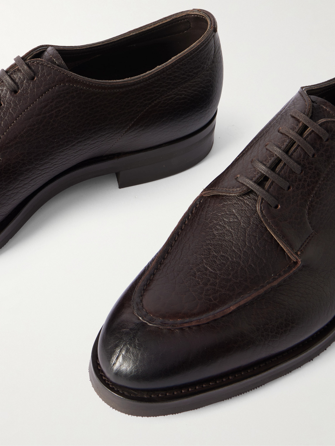 EDWARD GREEN DOVER FULL-GRAIN LEATHER DERBY SHOES