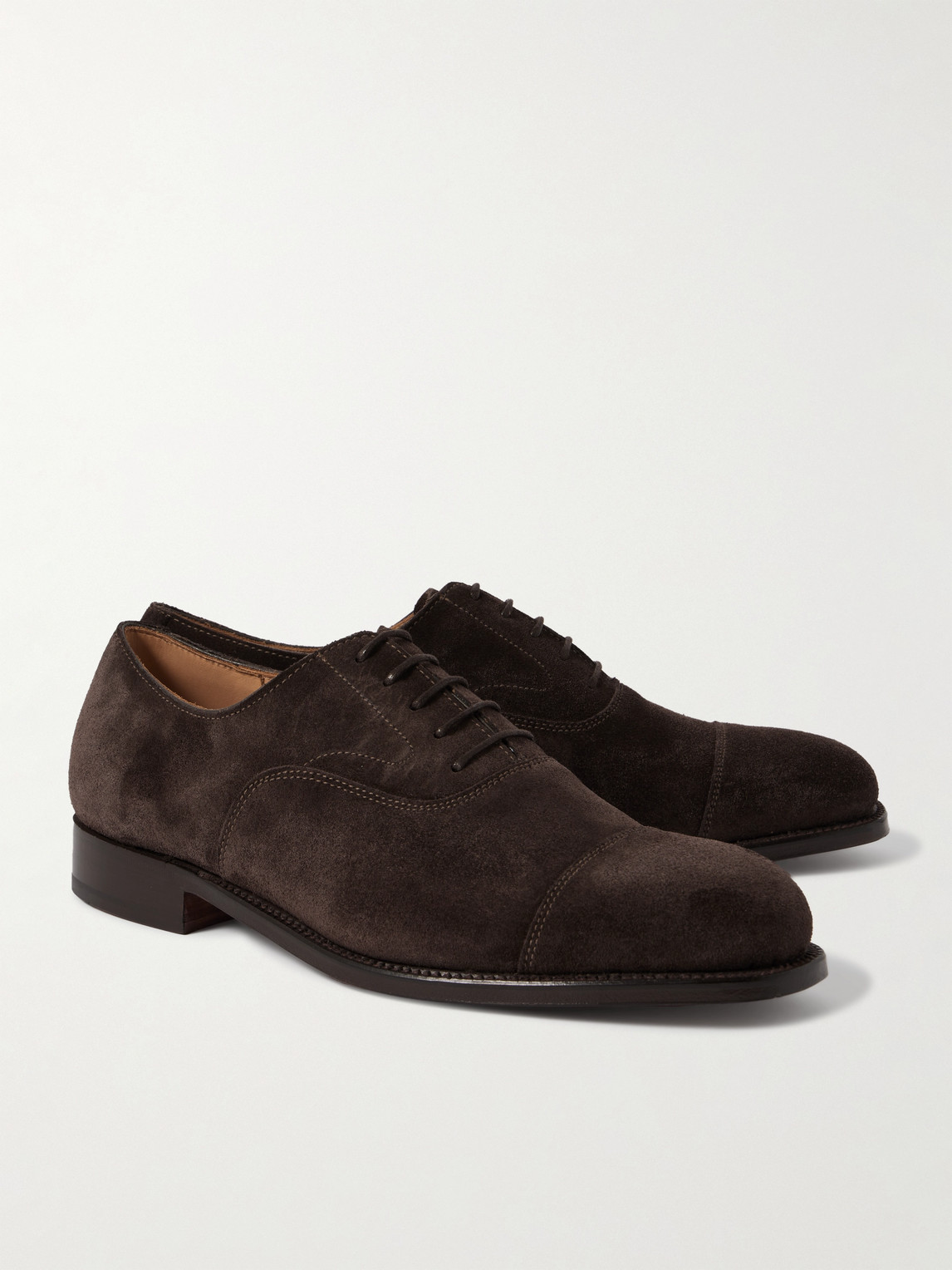 GRENSON CAMBRIDGE SUEDE OXFORD SHOES