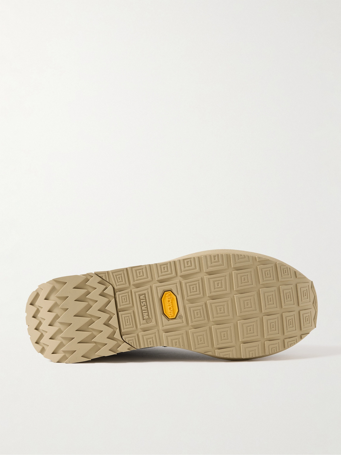 Visvim Fkt Runner Suede-trimmed Canvas Sneakers In Black