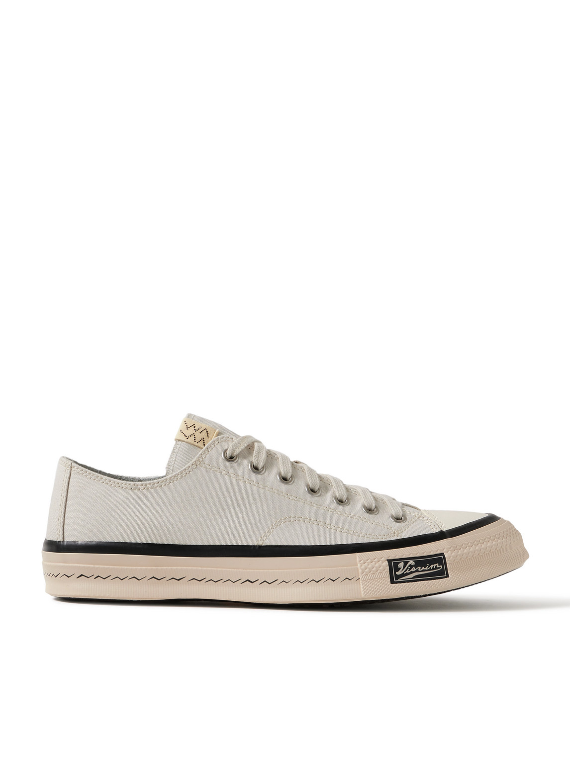 Visvim Skagway Lo Leather-trimmed Canvas Sneakers