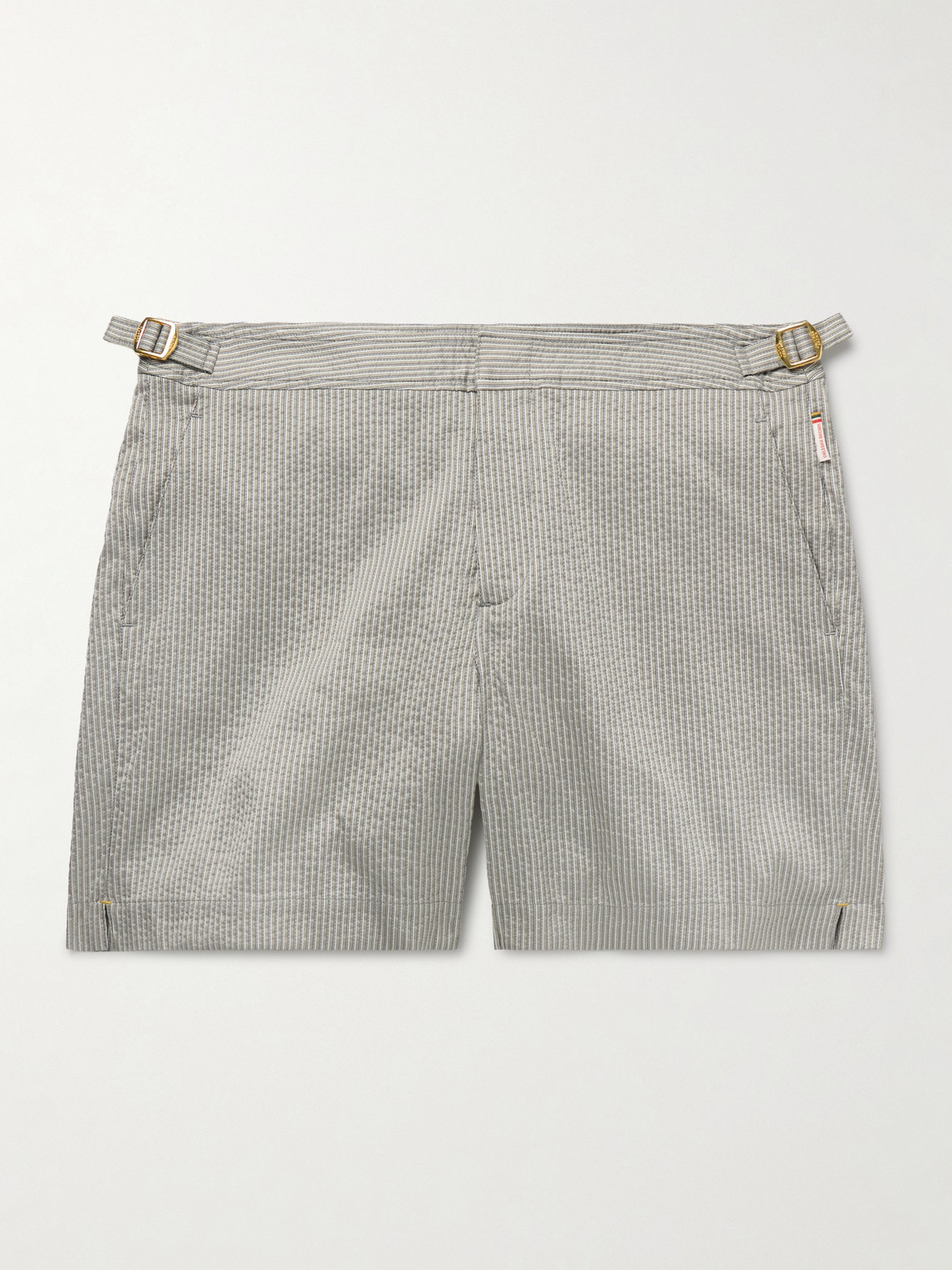 Orlebar Brown Bulldog Straight-Leg Mid-Length Striped Swim Shorts - Men