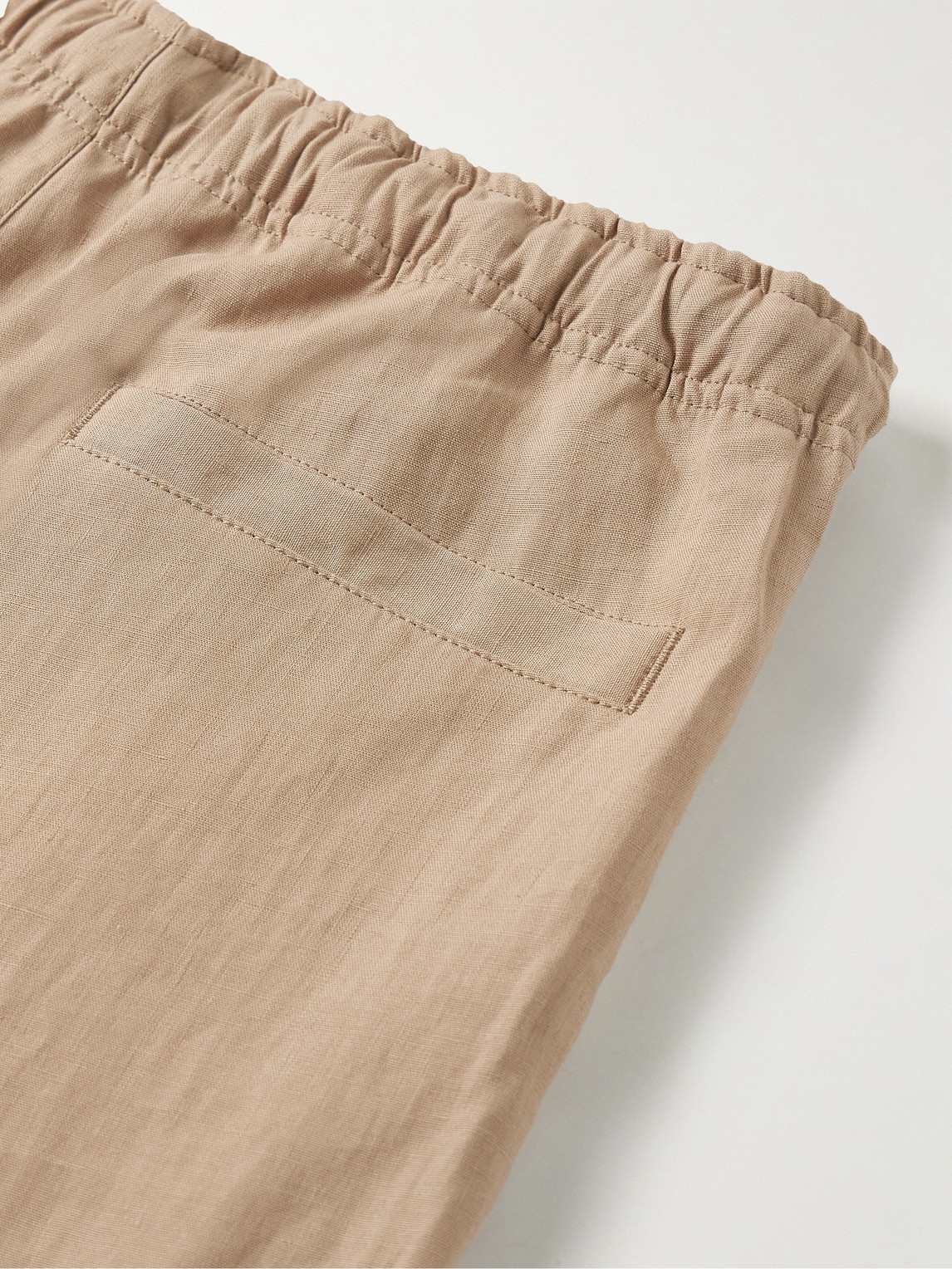ORLEBAR BROWN ALEX TAPERED LINEN DRAWSTRING TROUSERS