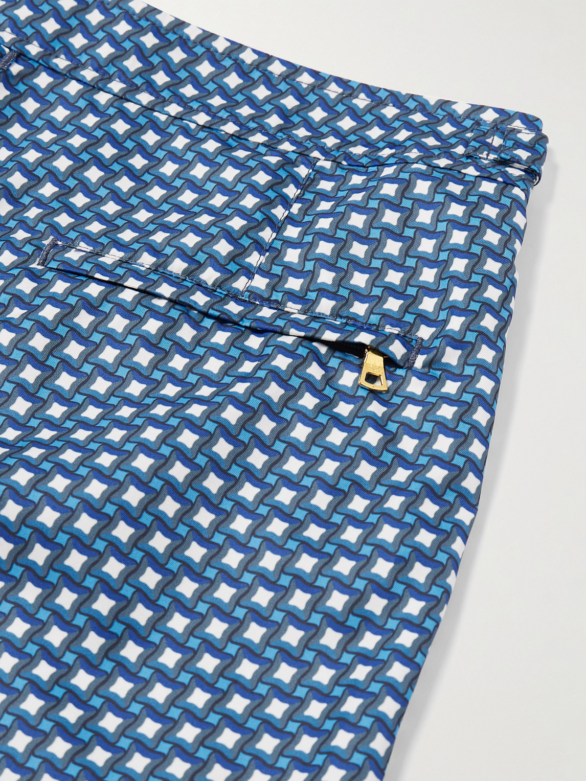 Orlebar Brown Bulldog Printed Swim Trunks In Blue