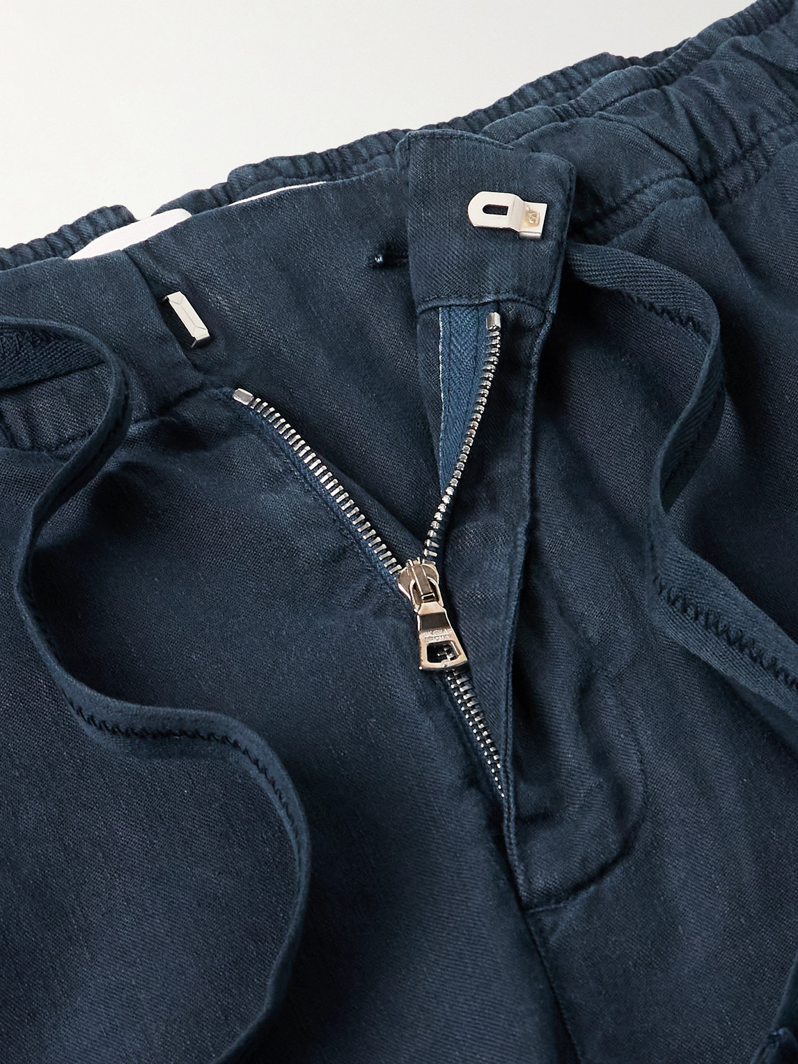 ORLEBAR BROWN ALEX SLIM-FIT STRETCH LINEN AND LYOCELL-BLEND DRAWSTRING TROUSERS