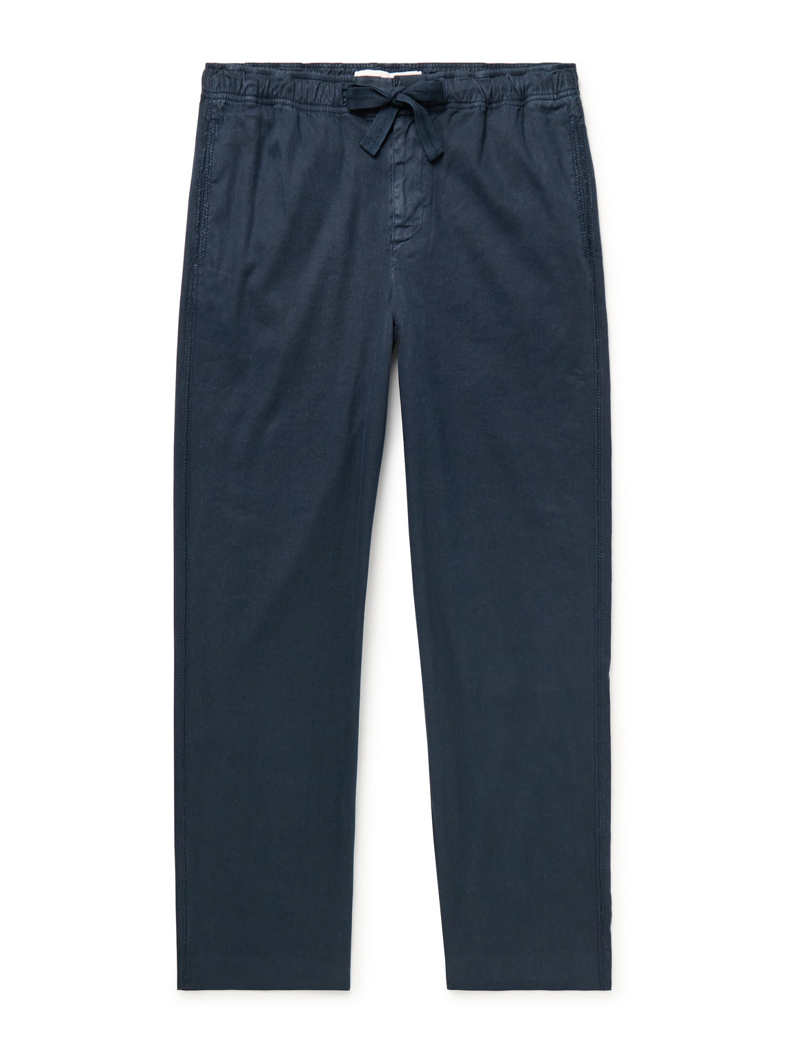 Orlebar Brown Alex Slim-fit Stretch Linen And Lyocell-blend Drawstring Trousers In Blue