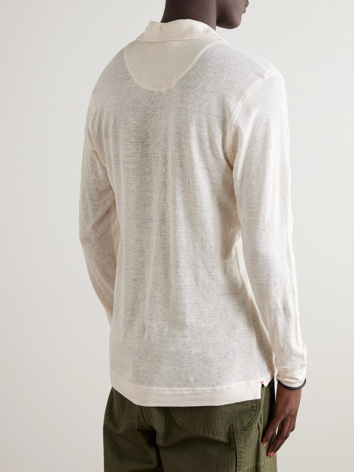 Felix Linen-Blend Jersey Polo Shirt