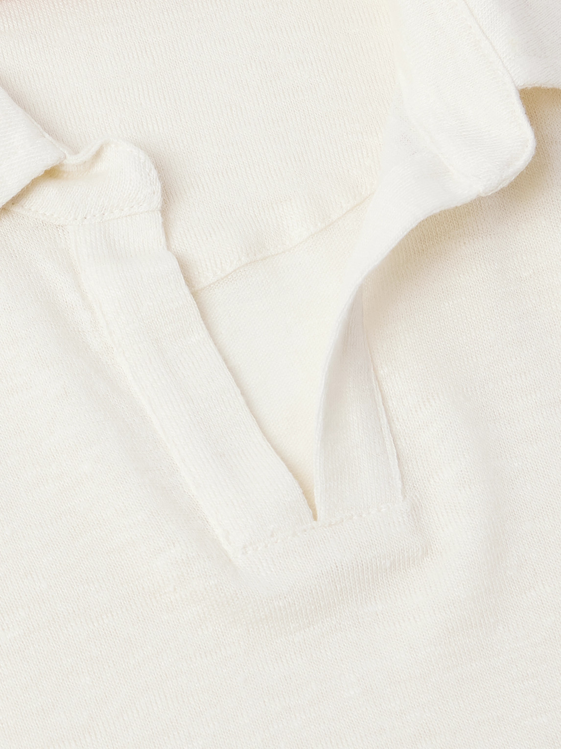 Felix Linen-Blend Jersey Polo Shirt
