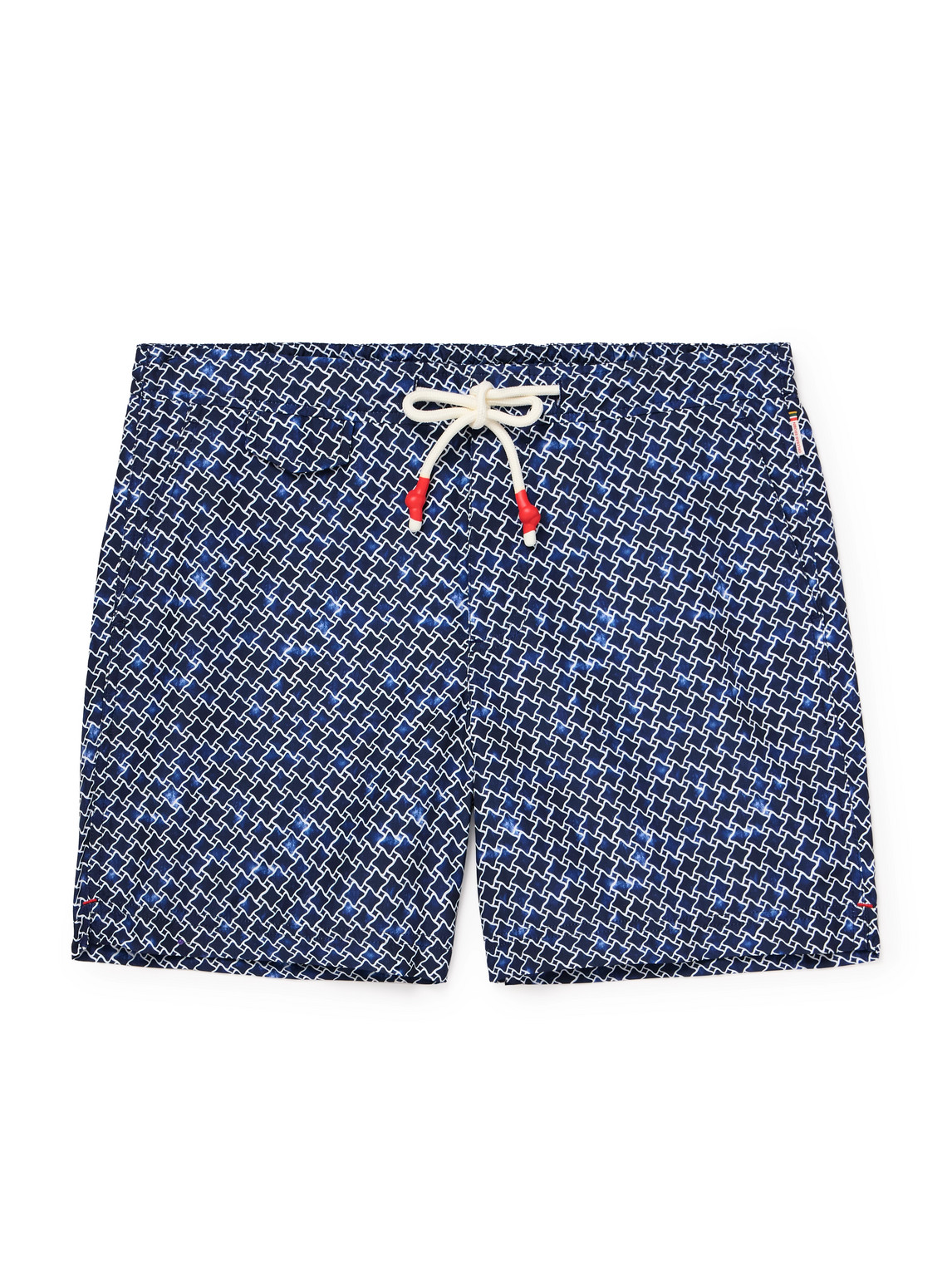 Orlebar Brown Standard Terrazzo Slim-fit Mid-length Printed Recycled Swim Shorts In Blue
