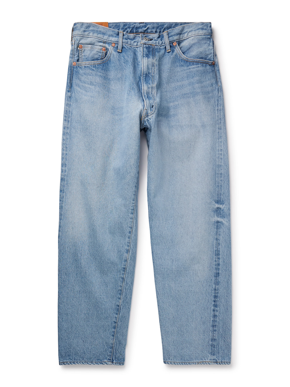 Kaptain Sunshine Straight-leg Selvedge Jeans In Blue