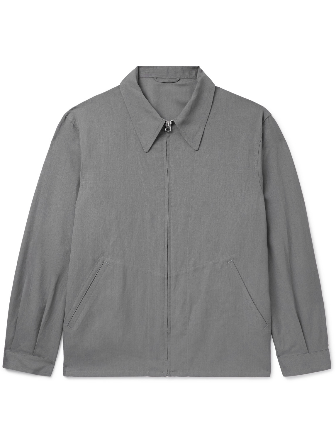 Kaptain Sunshine Fly Wool-blend Blouson Jacket In Grey