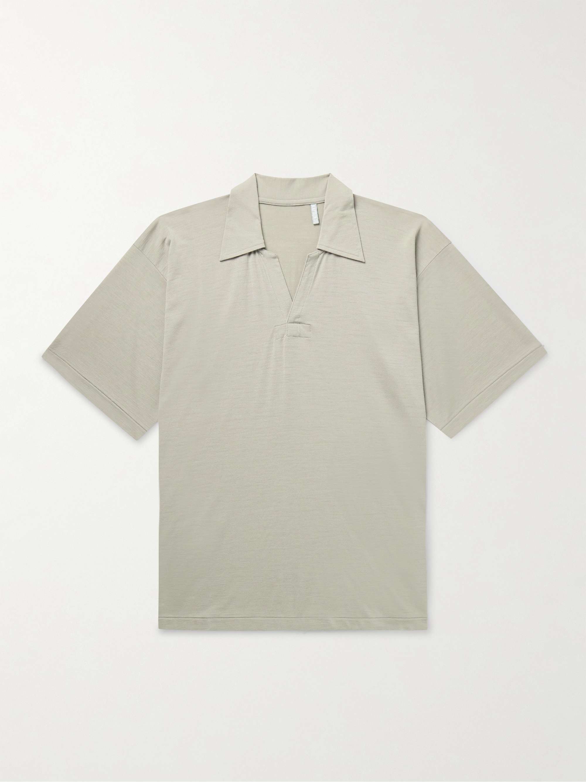 Namu Shop - Kaptain Sunshine Polo Collar Shirt - Stripe