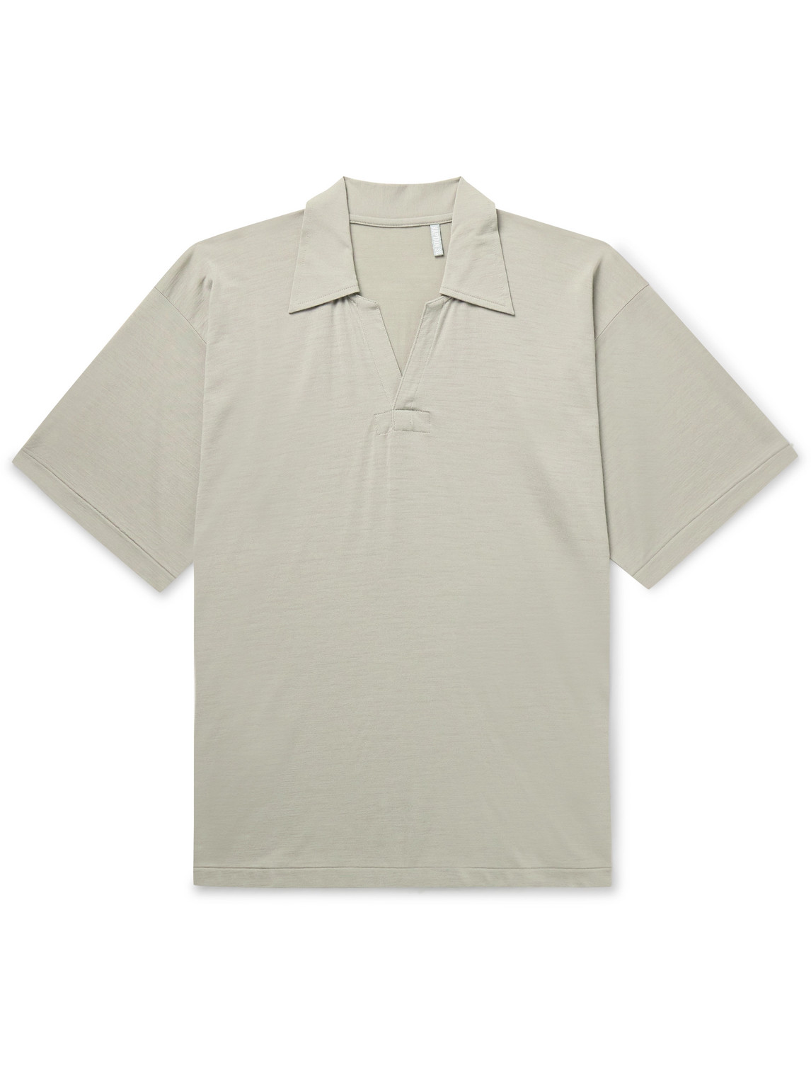 Kaptain Sunshine Skipper Wool-jersey Polo Shirt In Green