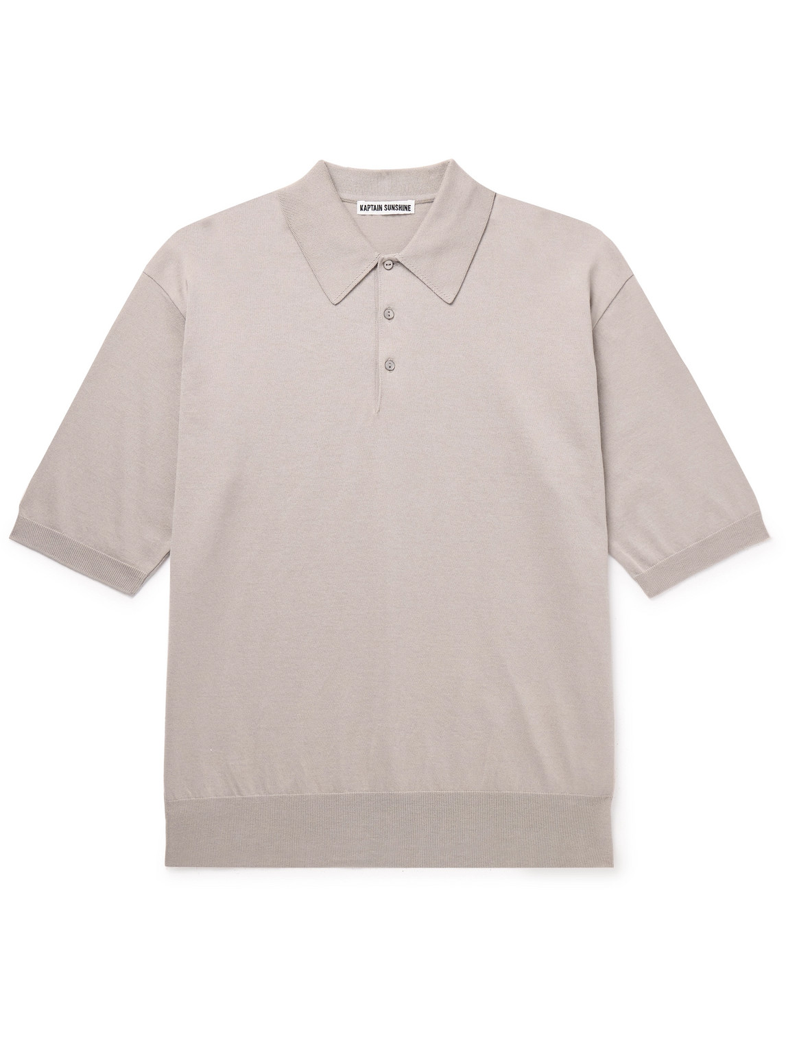Kaptain Sunshine Cotton Polo Shirt In Brown