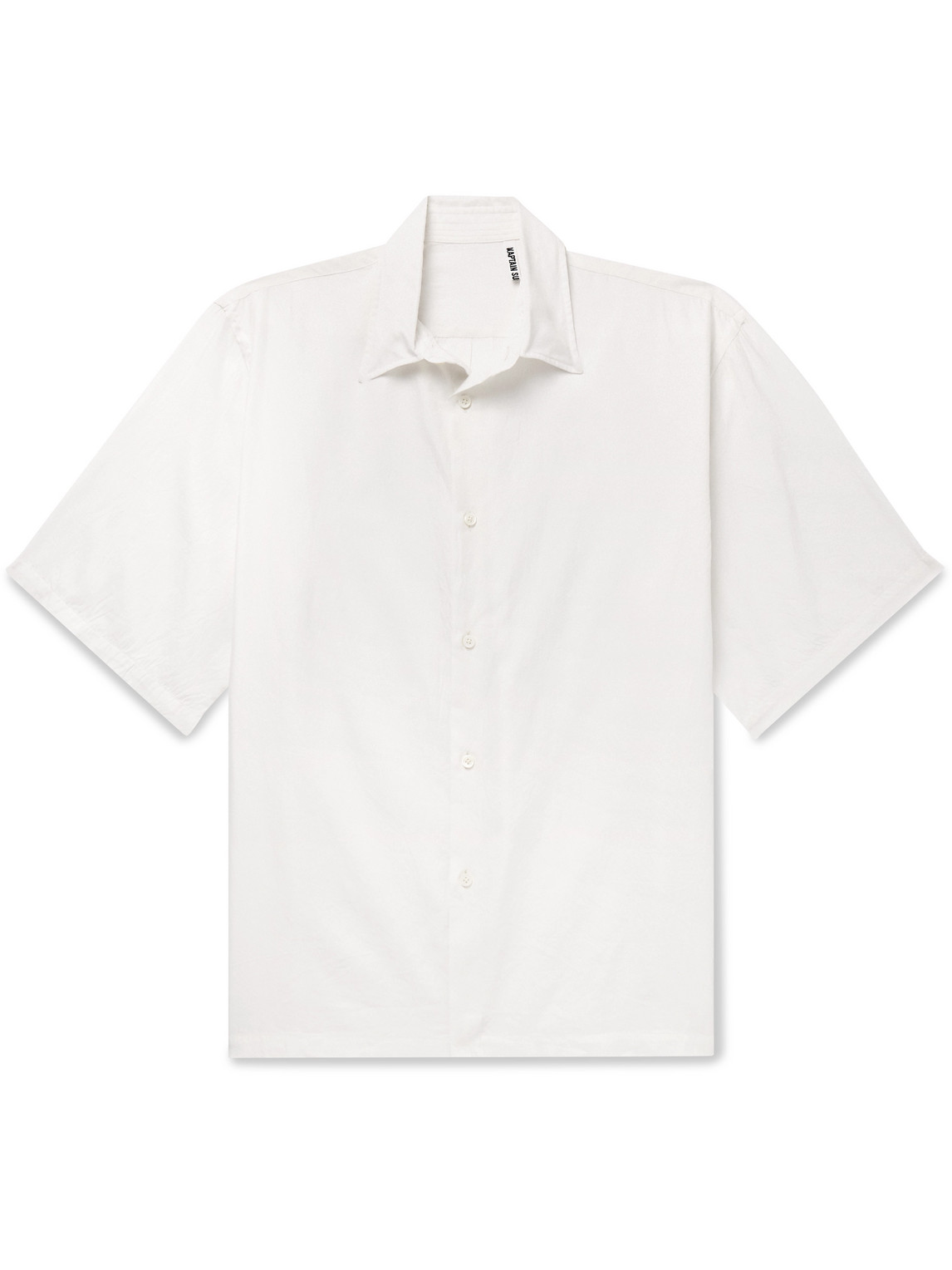 Kaptain Sunshine Cotton And Silk-blend Twill Shirt In White