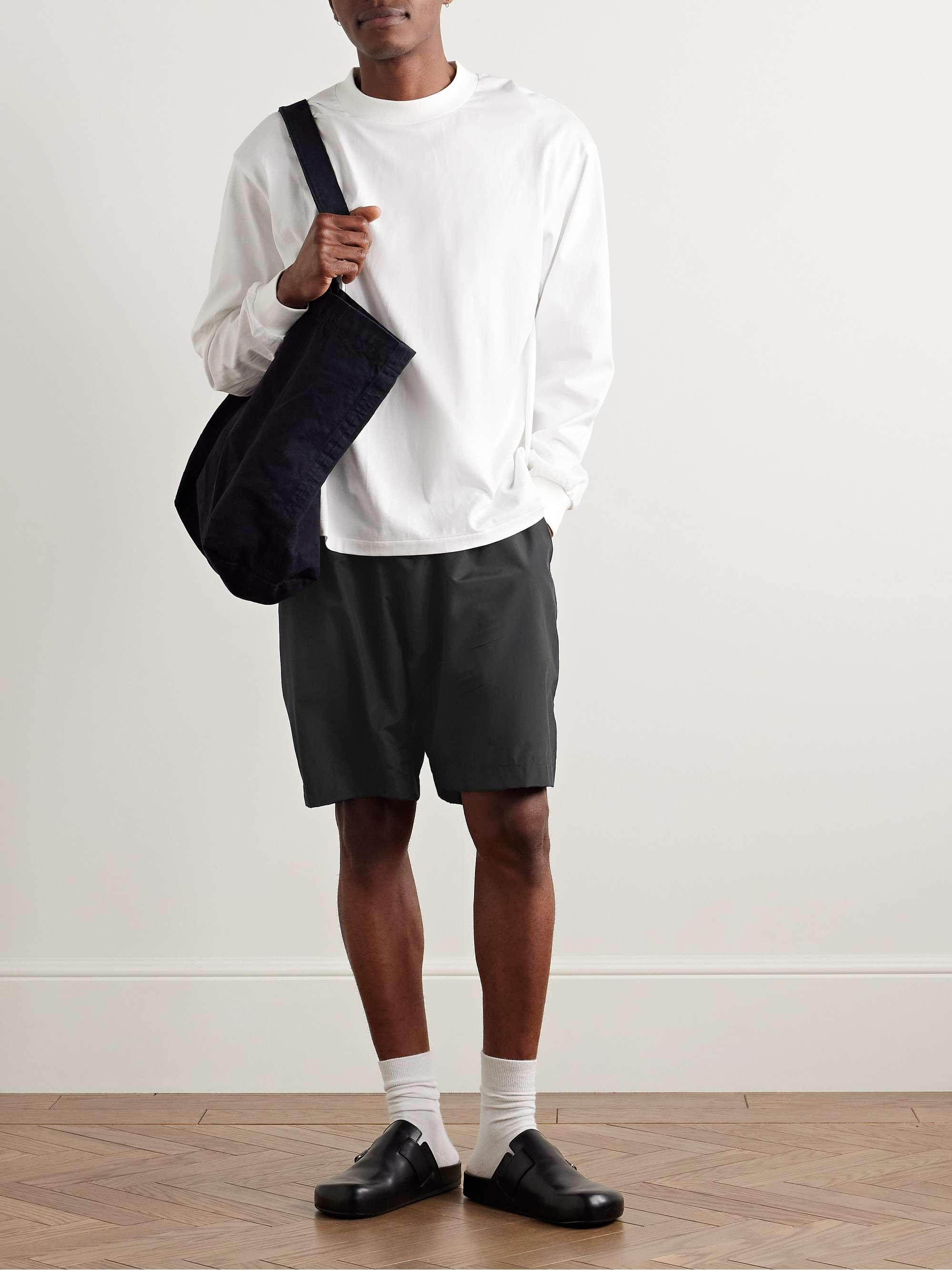KAPTAIN SUNSHINE Trainer Straight-Leg Silk-Blend Shell KAPTAIN SUNSHINE Trainer Straight-Leg Silk-Blend Shell
