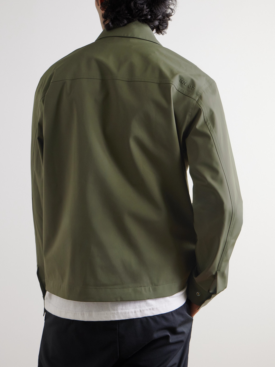 Nn07 Alban 8240 Recycled-twill Jacket In Green