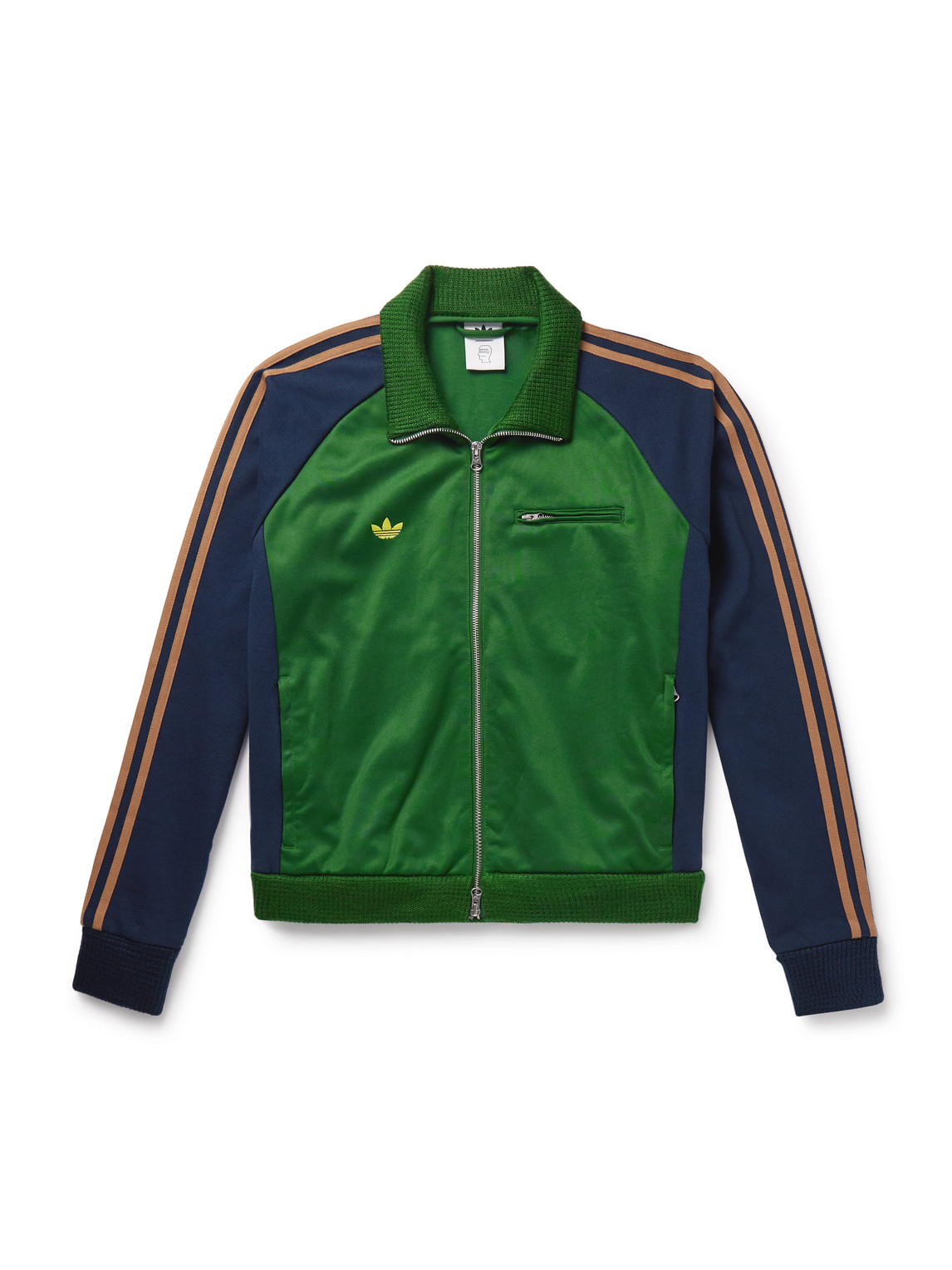 Brain Dead Striped Printed Cotton-Blend Tech-Jersey Track Jacket
