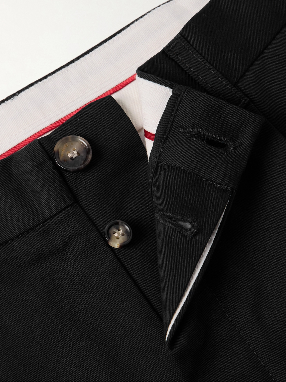 Shop Marni Straight-leg Pleated Cotton-gabardine Trousers In Black