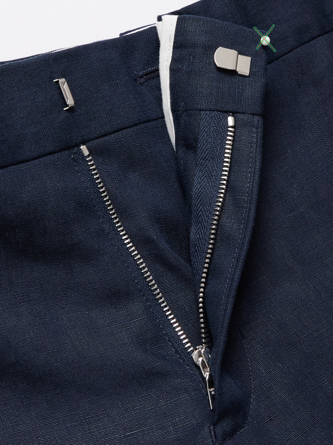 Orlebar Brown Griffon Tapered Linen Trousers In Blue