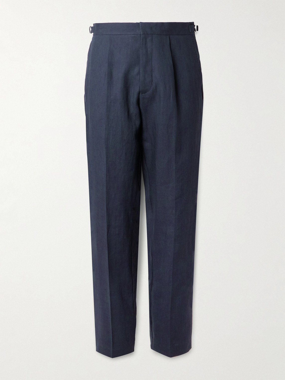 Orlebar Brown Carsyn Tapered Linen Trousers In Blue