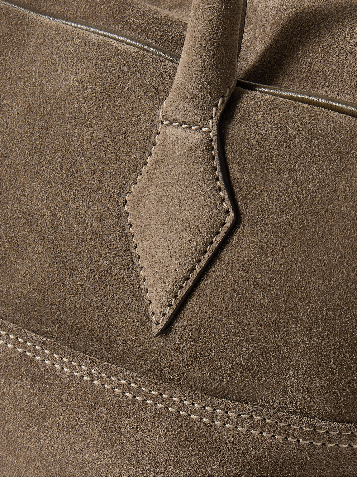  Métier - Closer All Day Suede Briefcase - Men - Brown 