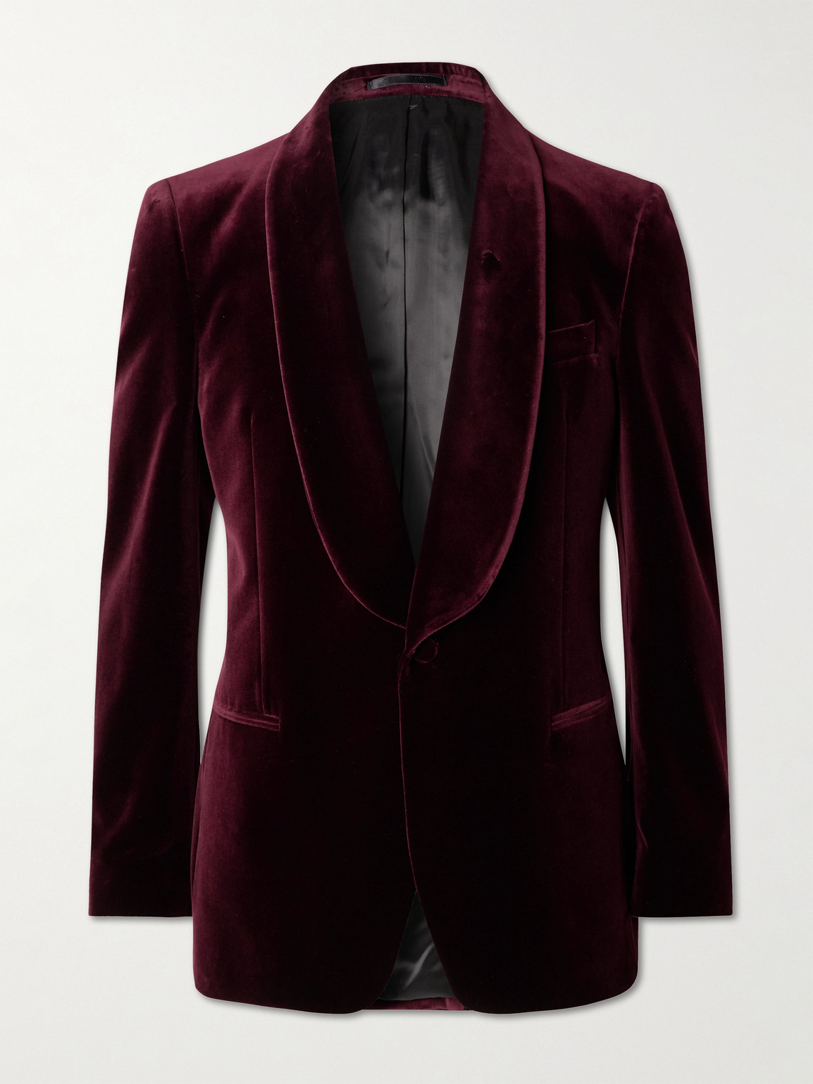 MR P. Slim-Fit Shawl-Collar Cotton-Velvet Tuxedo Jacket - Men