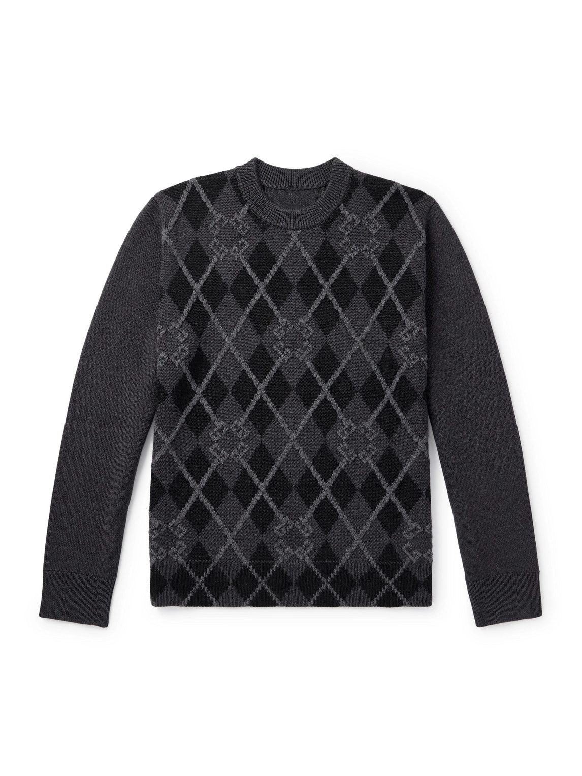 Givenchy Round-neck And Long-sleeved Sweater In Gray