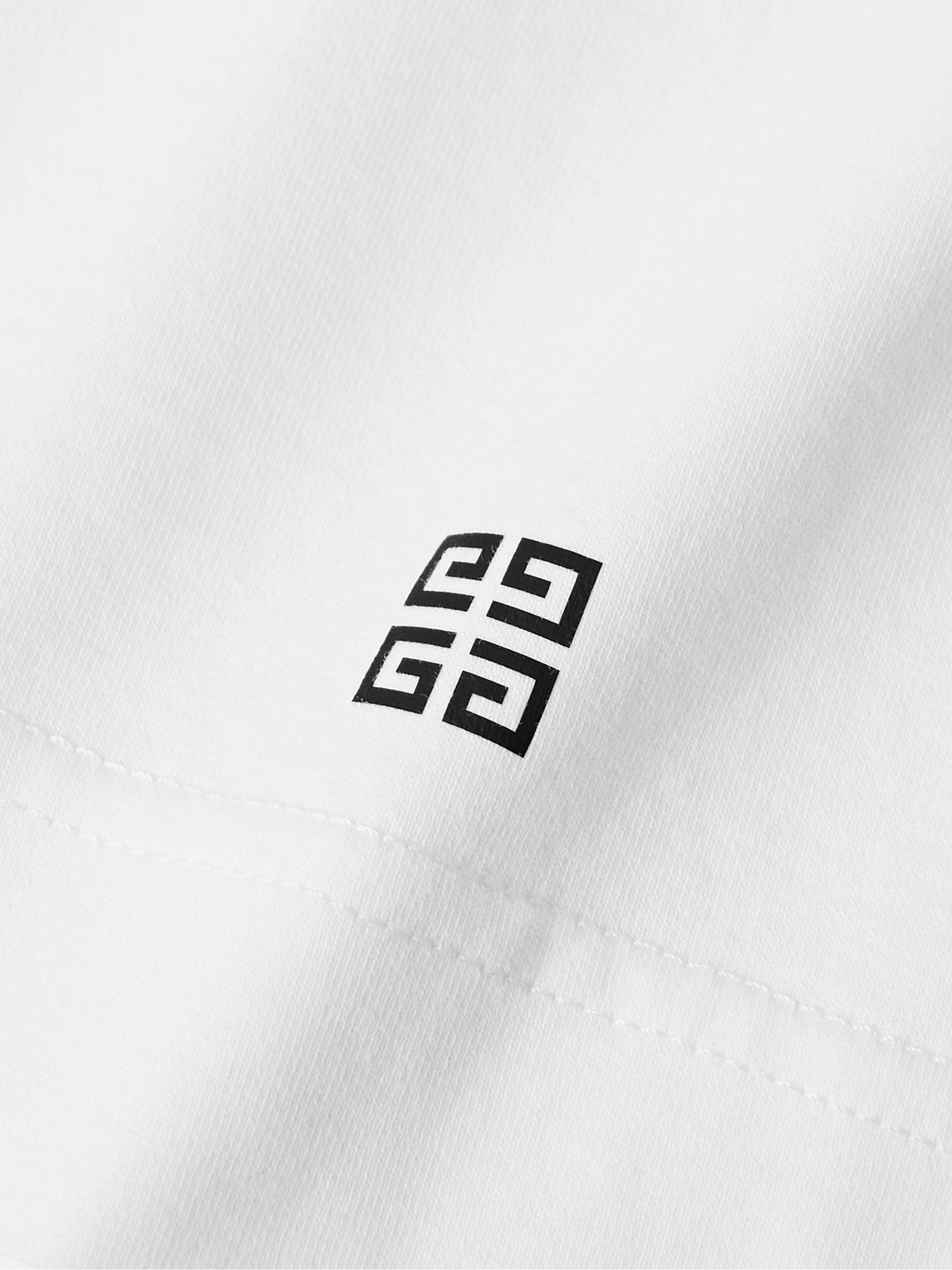 Givenchy Men White Cotton T-shirt