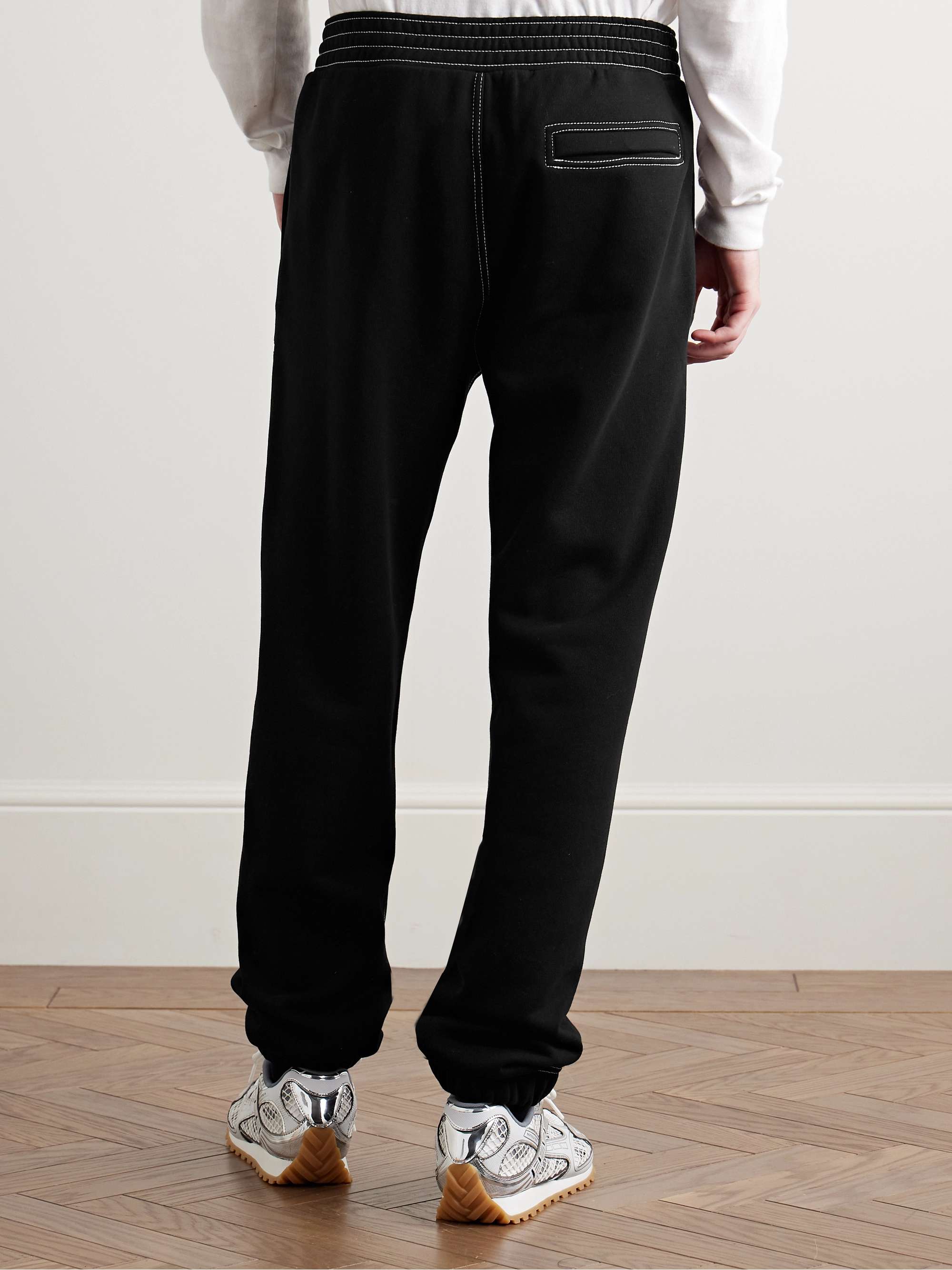 GIVENCHY Tapered Logo-Appliquéd Cotton-Jersey Sweatpants for GIVENCHY Tapered Logo-Appliquéd Cotton-Jersey Sweatpants for
