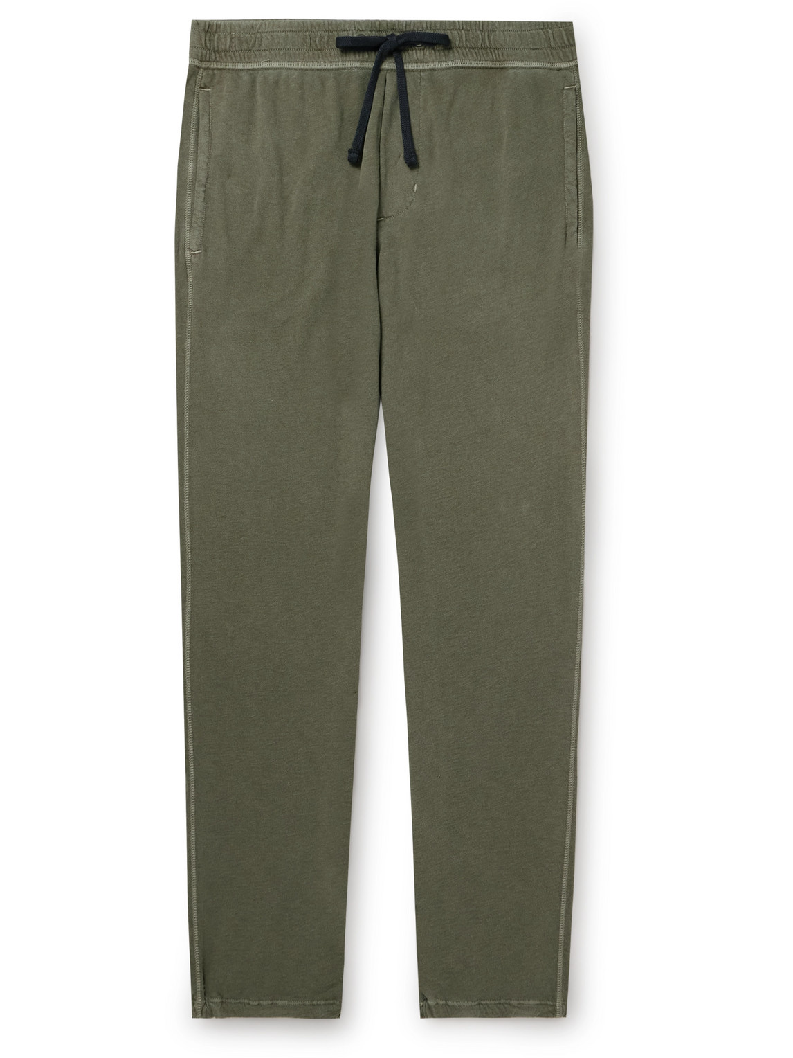 James Perse Straight-leg Cotton-jersey Sweatpants In Green