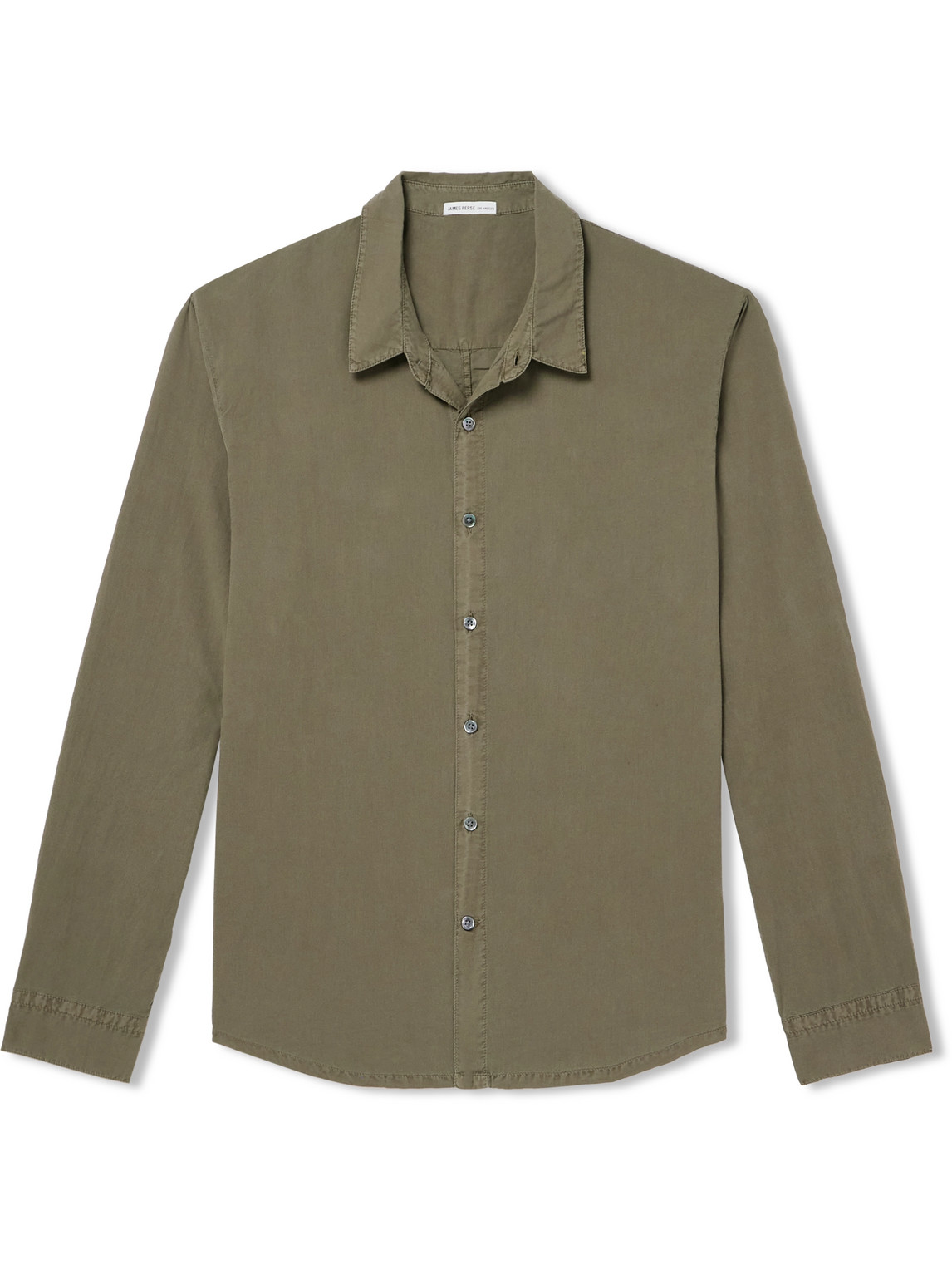 James Perse Cotton-poplin Shirt In Green