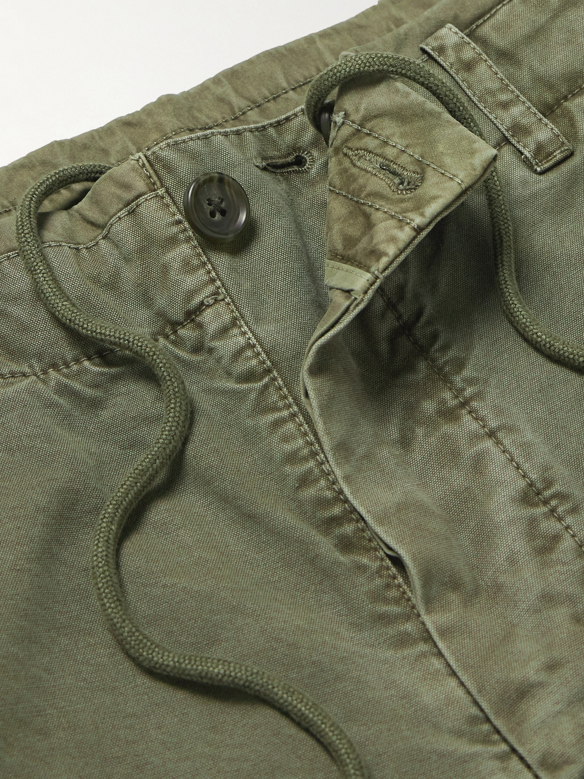 JAMES PERSE STRAIGHT-LEG COTTON-CANVAS TROUSERS 