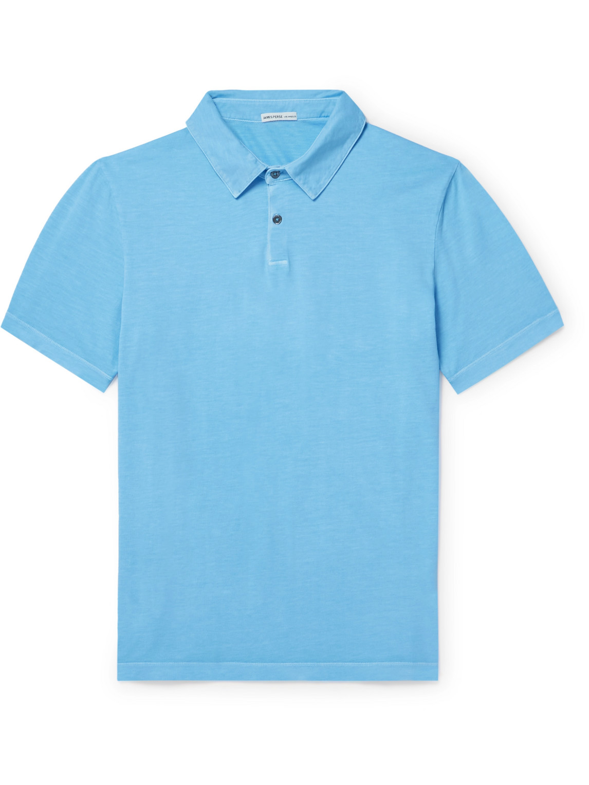 James Perse Cotton-jersey Polo Shirt In Blue