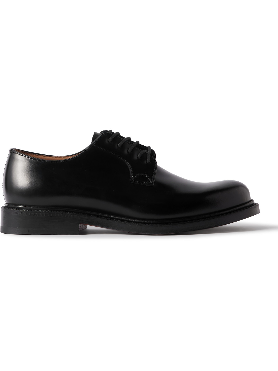 Church's Shannon Polished-leather Derby Shoes In Black