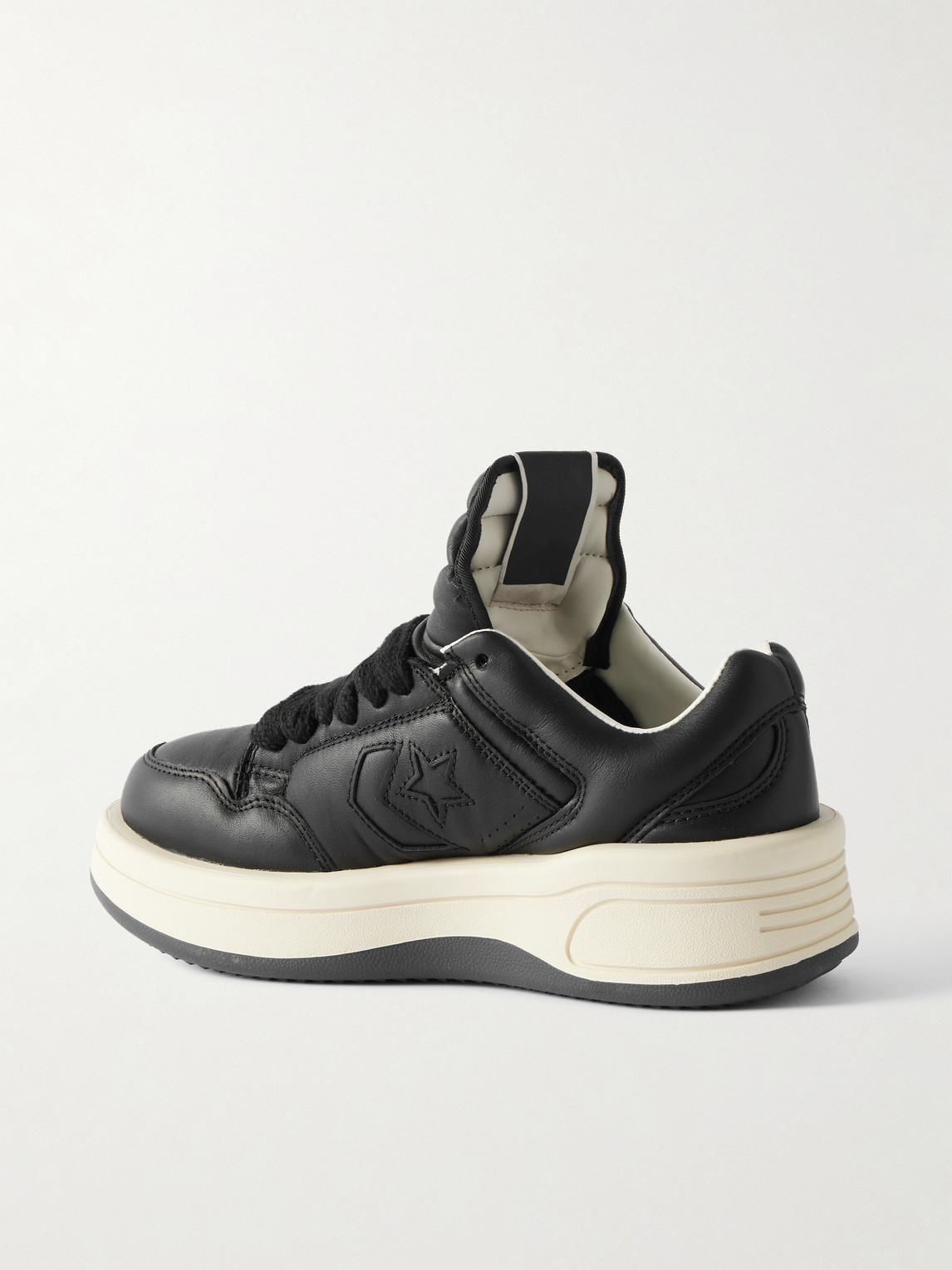 Shop Rick Owens Drkshdw Converse Turbowpn Leather Sneakers