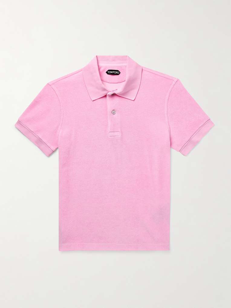 Tom Ford — Slim-Fit Cotton-Blend Terry Polo Shirt