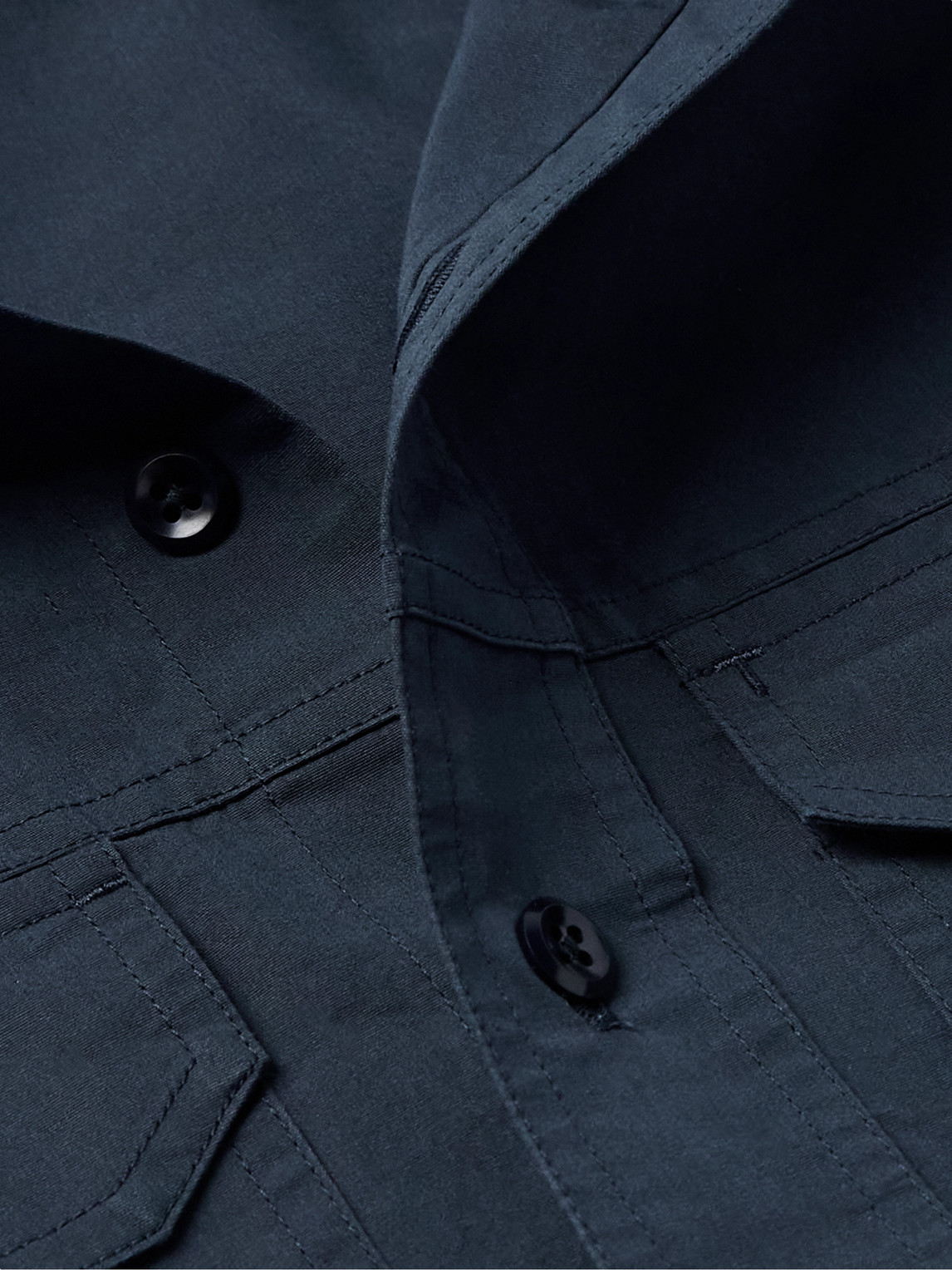 Tom Ford Cotton And Silk-blend Poplin Shirt In Blue