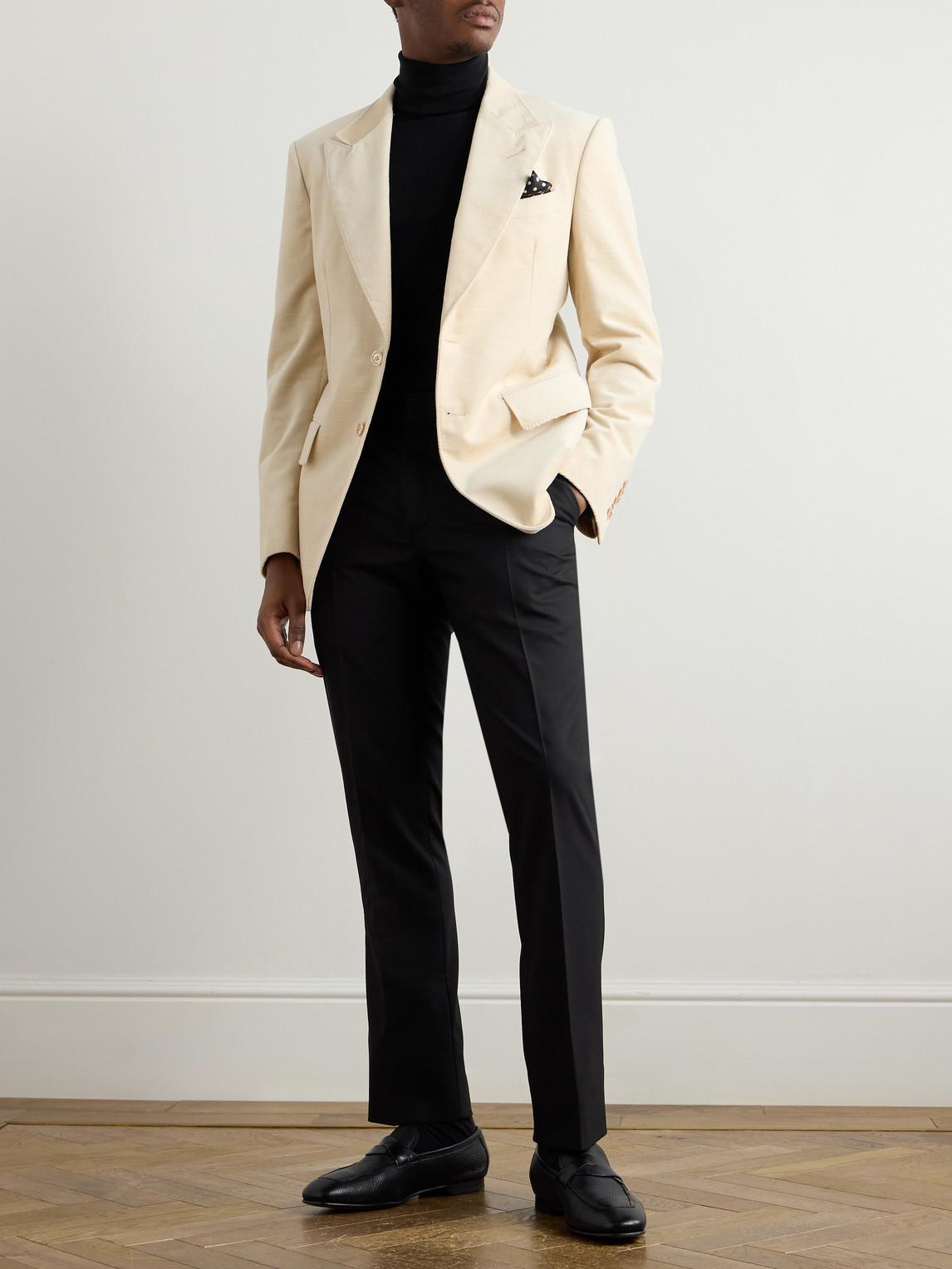 Tom Ford Lvr Exclusive 23cm Atticus Mohair Pants In Black