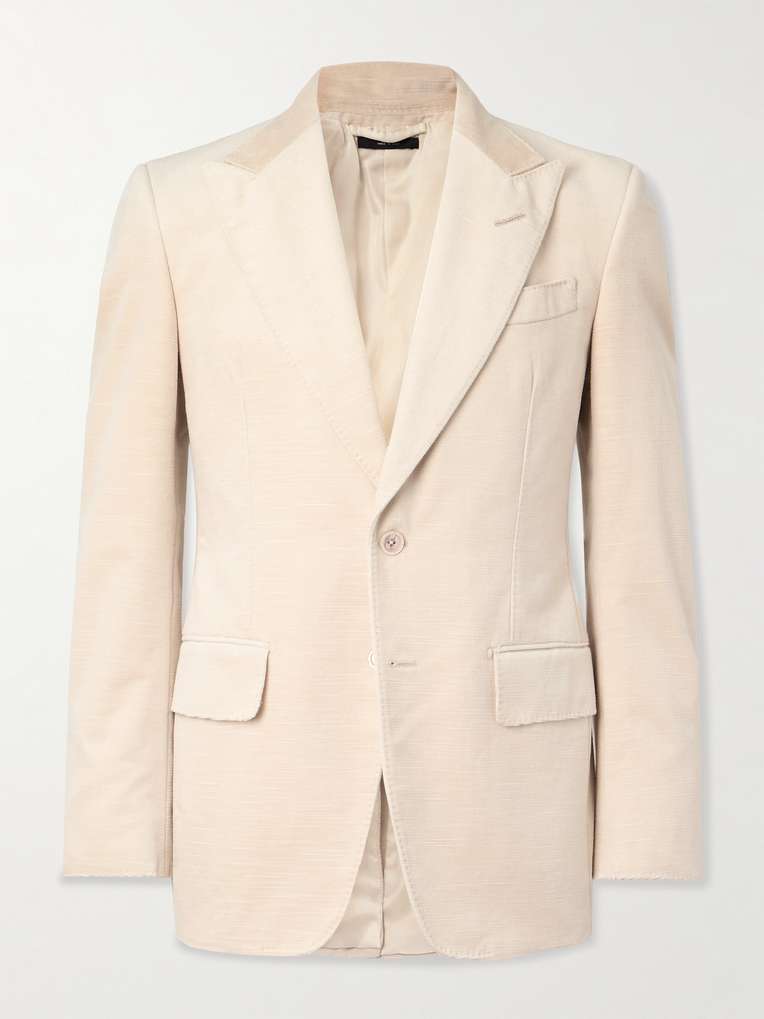 Tom Ford — Shelton Slim-Fit Cotton-Velvet Blazer