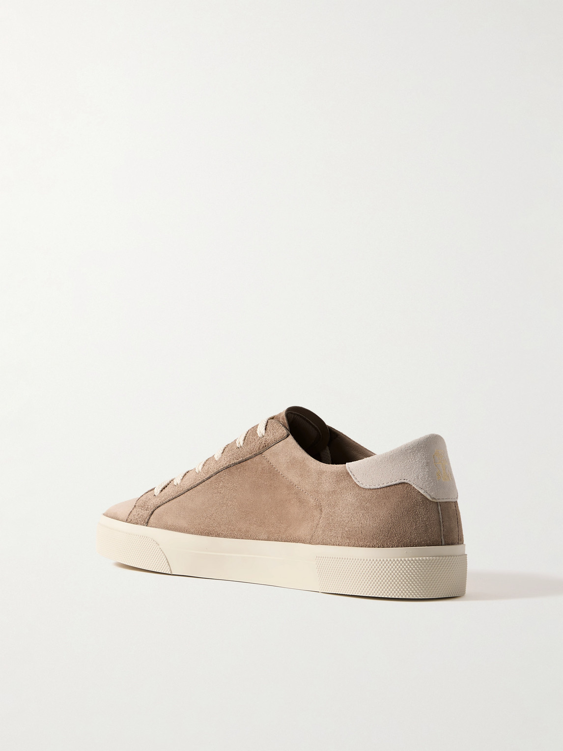 Brunello Cucinelli Vulky Suede Sneakers In Neutrals