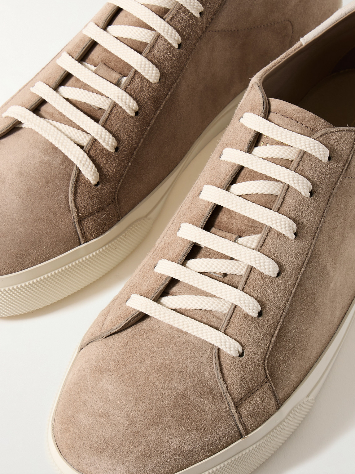 Brunello Cucinelli Vulky Suede Sneakers In Neutrals