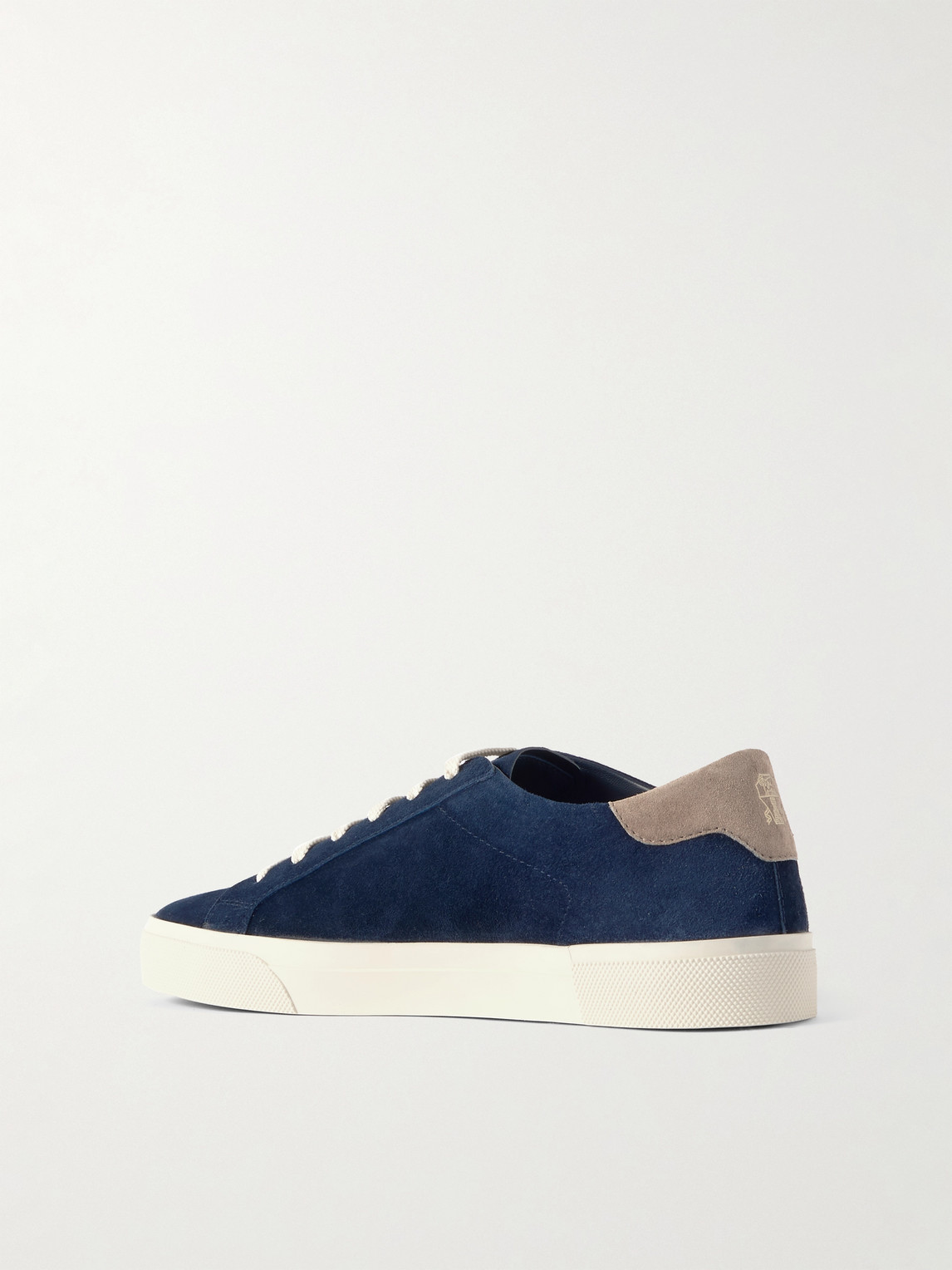 Shop Brunello Cucinelli Vulky Suede Sneakers In Blue