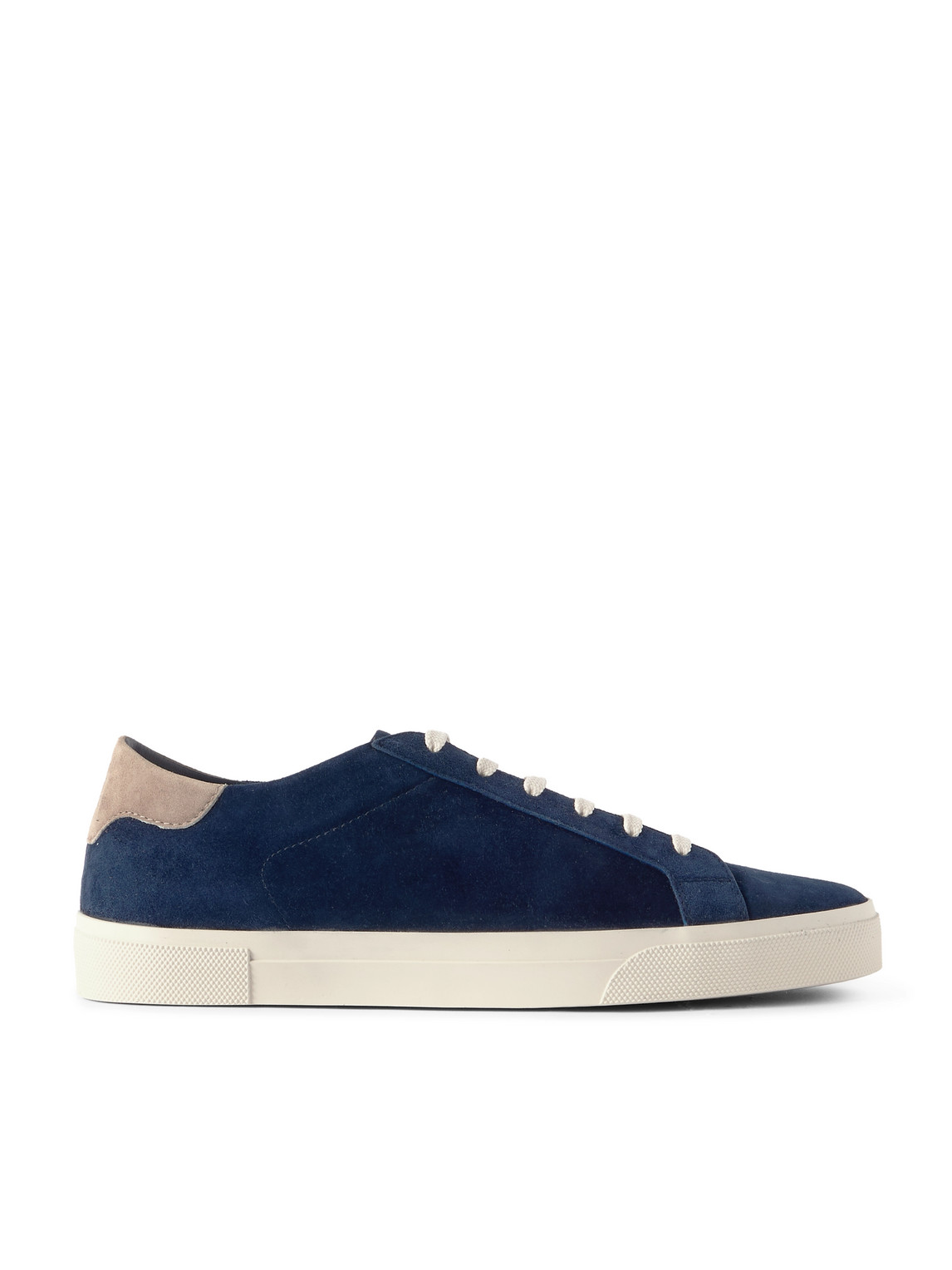 Shop Brunello Cucinelli Vulky Suede Sneakers In Blue