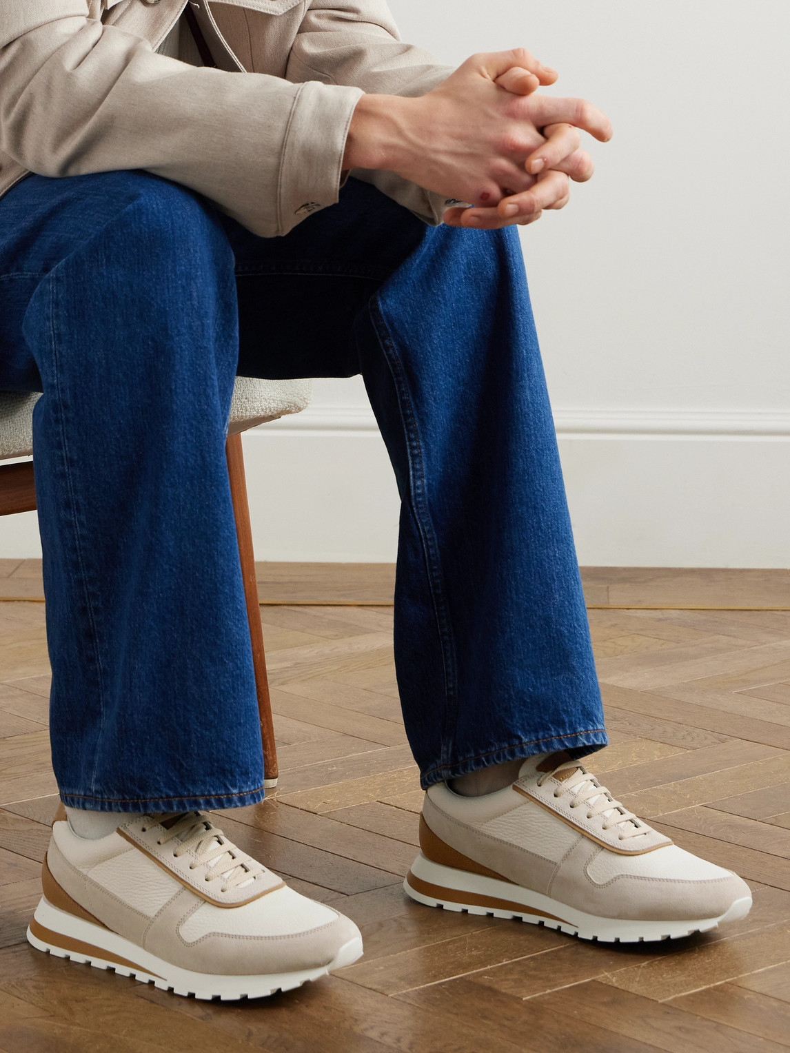 Brunello Cucinelli Sneaker In Neutrals