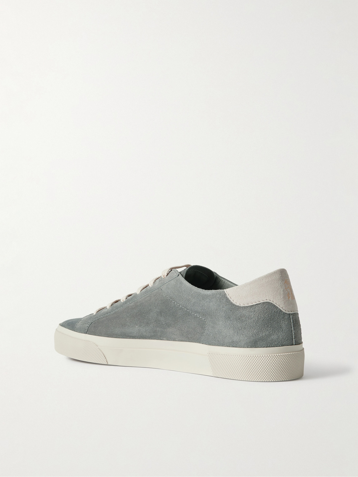 Brunello Cucinelli Vulky Suede Sneakers In Gray