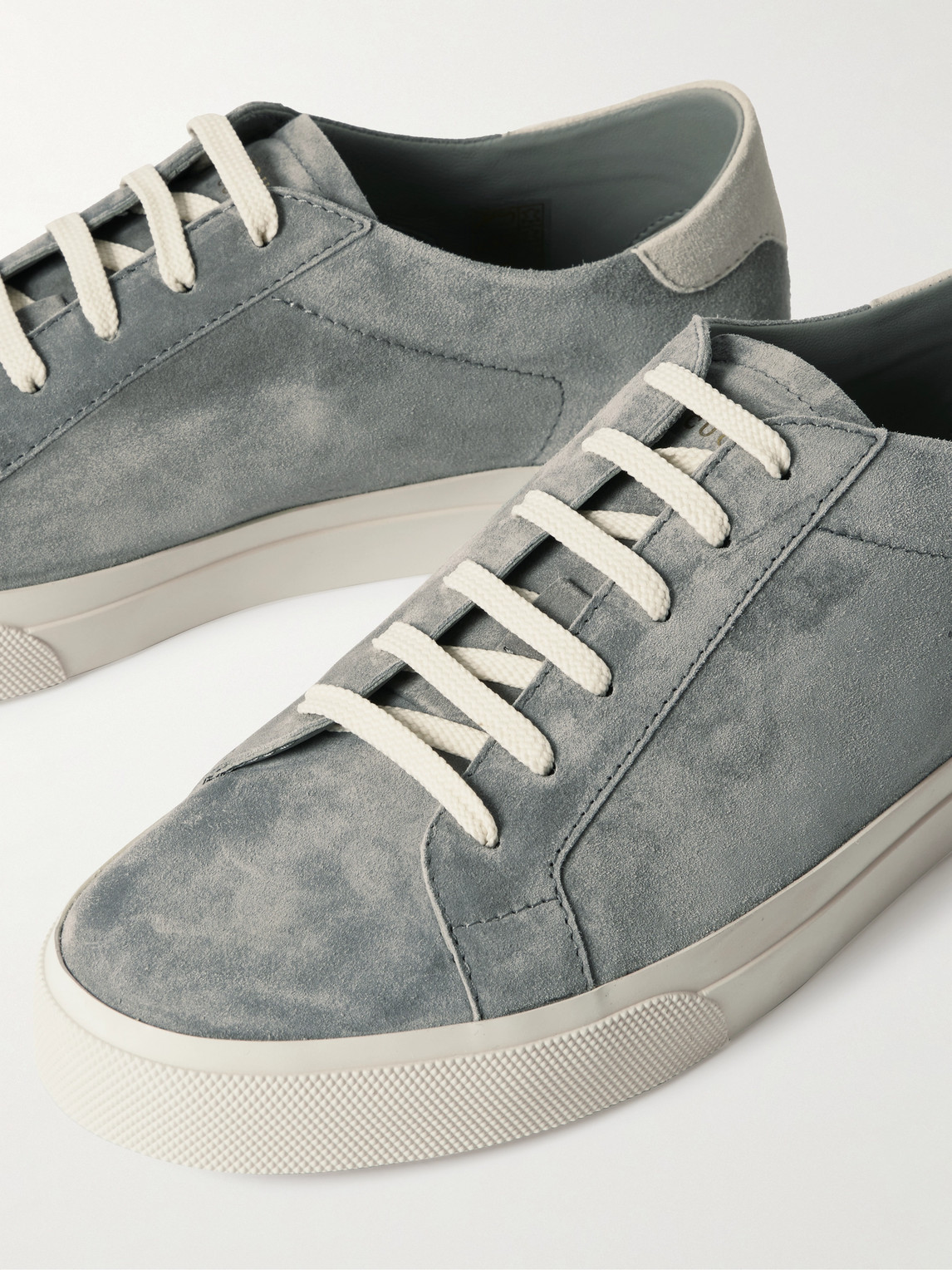 Brunello Cucinelli Vulky Suede Sneakers In Gray