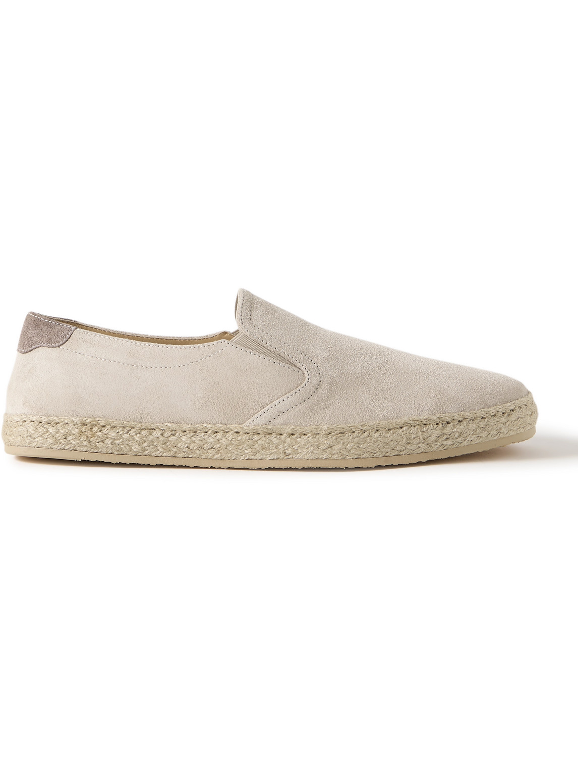 Brunello Cucinelli Suede Espadrilles In Neutrals